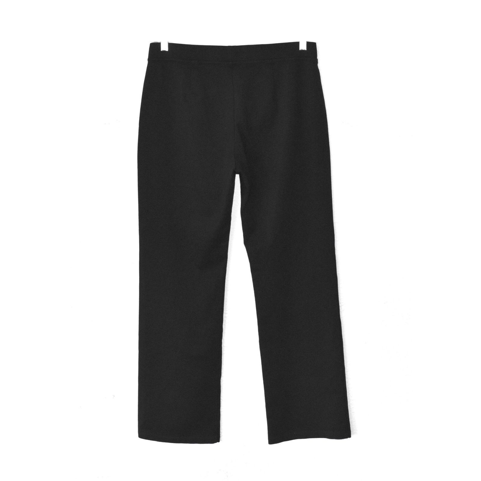 Eileen Fisher EILEEN FISHER Black Rayon/Nylon Straight Leg Pull On Pants S Size 32" / US 10 / IT 46 - 1 Thumbnail