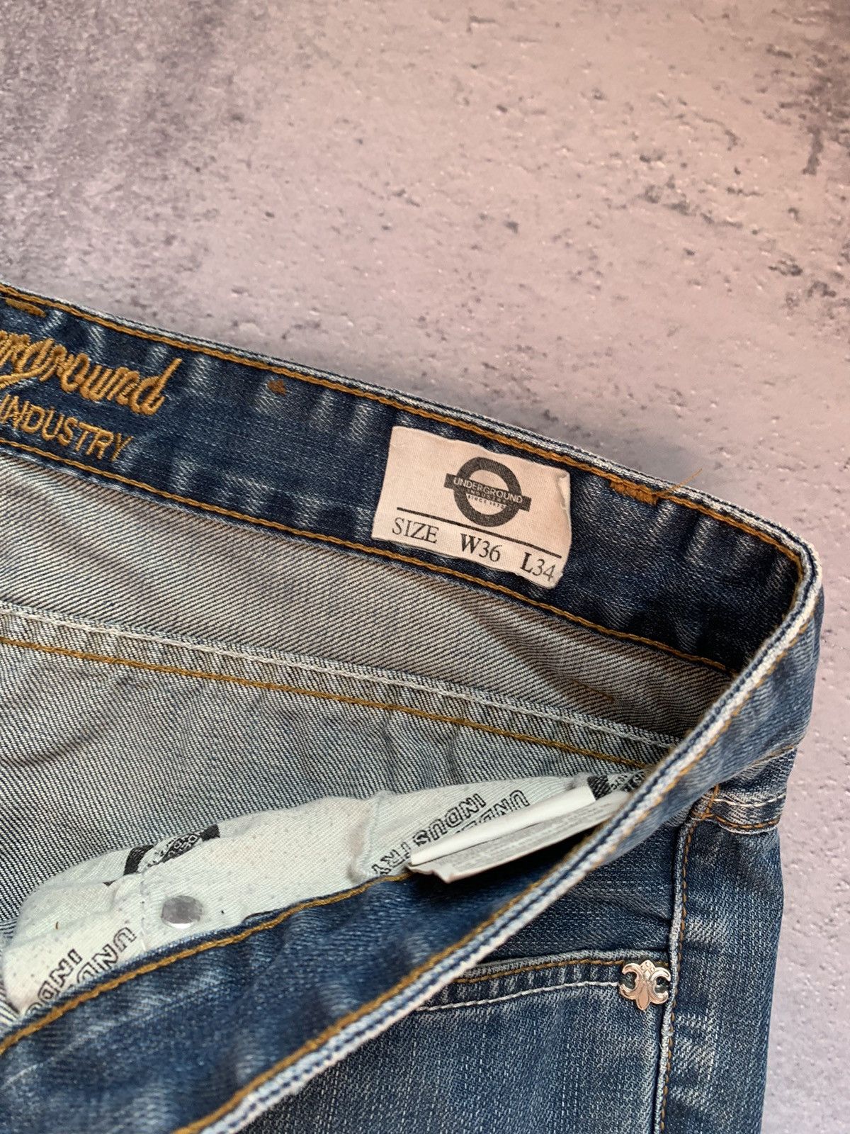 Affliction × Vintage Crazy Vintage Y2K Affliction Style Jeans Cyber Rare Size US 36 / EU 52 - 9 Thumbnail