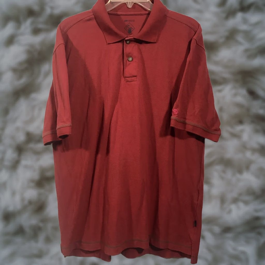 Vintage DRI DUCK Shirt Polo Size L Red Mens Short Sleeve Size US L / EU 52-54 / 3 - 1 Thumbnail