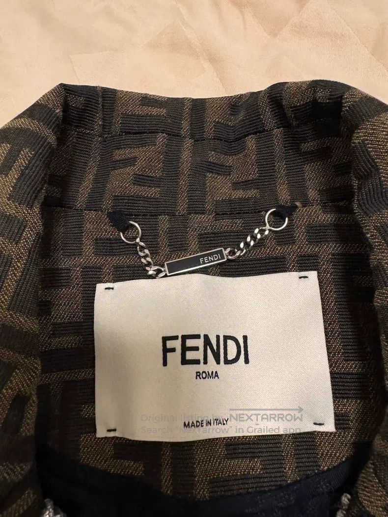 Fendi Fendi Diamond Collar Branded Jacket Size XXS / US 00 / IT 34 - 3 Thumbnail