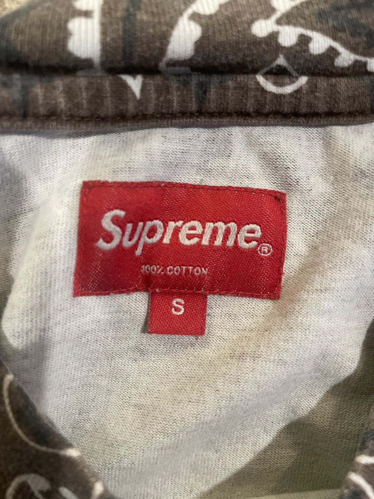 Supreme Supreme Small Box Tee (brown bandana) Size US S / EU 44-46 / 1 - 2 Thumbnail