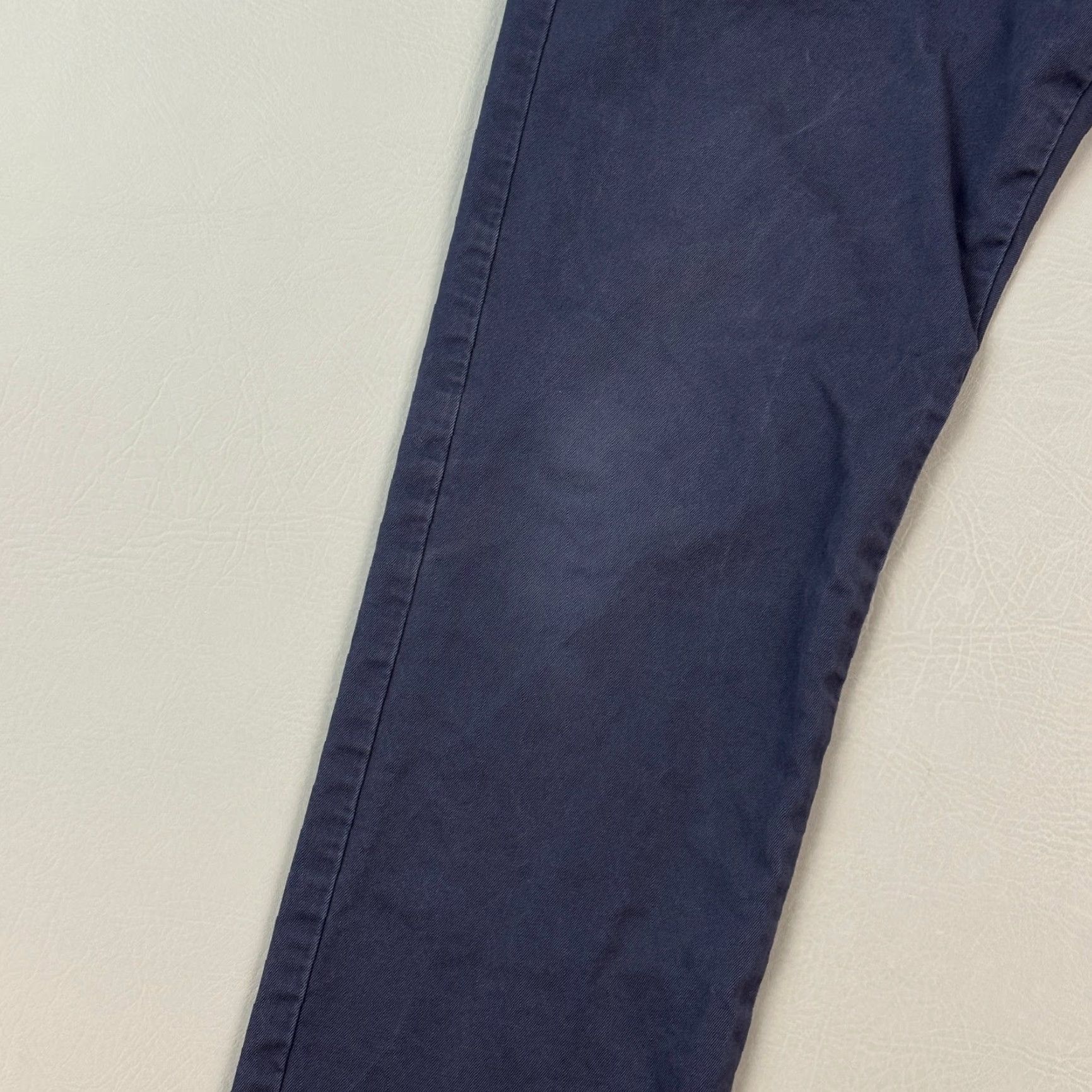 J.Crew J.CREW 484 Slim Fit Chino Pants Mens 33x30 34x30 Navy Blue Oarsman Casual Size US 33 - 3 Thumbnail