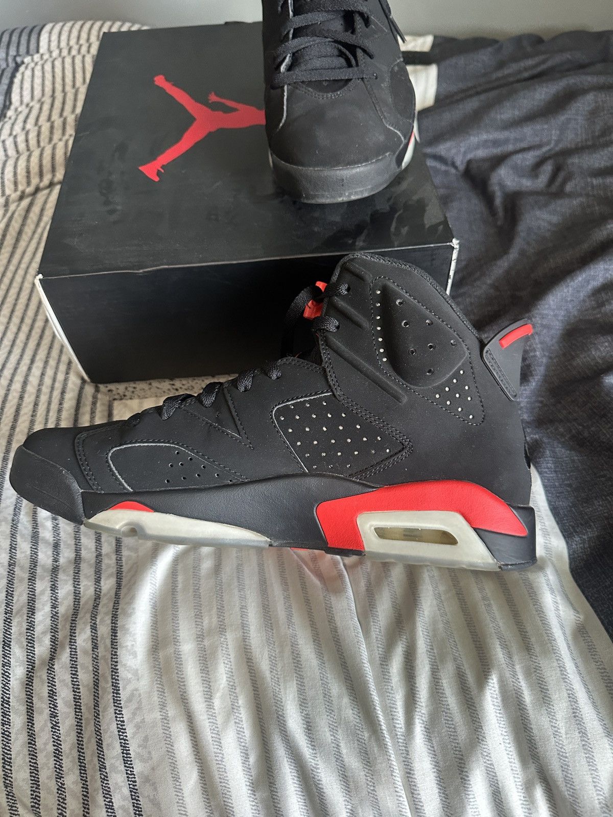 Jordan Brand Jordan Six VI Black Infared Size US 11 / EU 44 - 6 Thumbnail