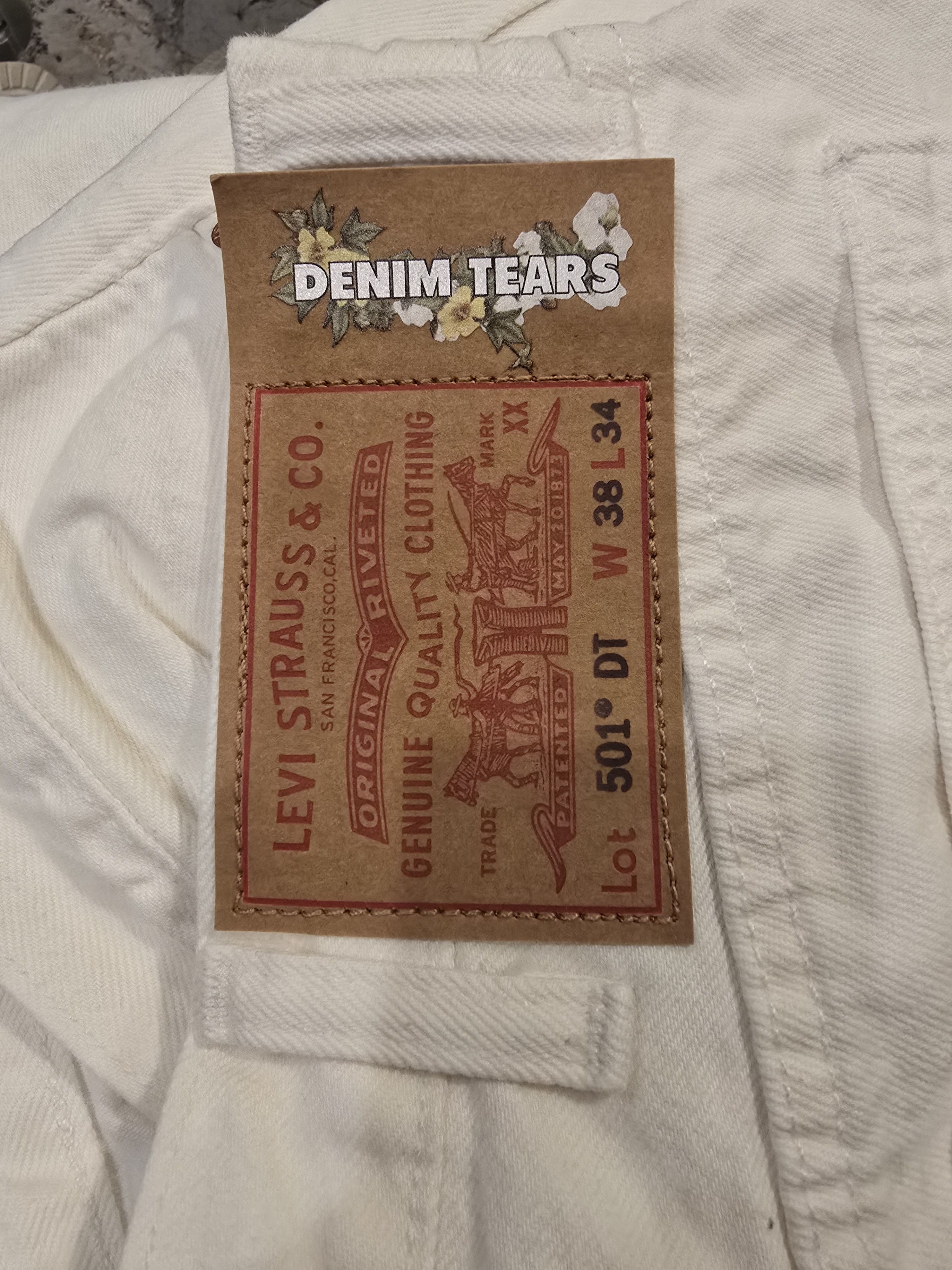 DENIM TEARS × Levi's Denim Tears x Levi's white Denim Size US 38 / EU 54 - 3 Thumbnail