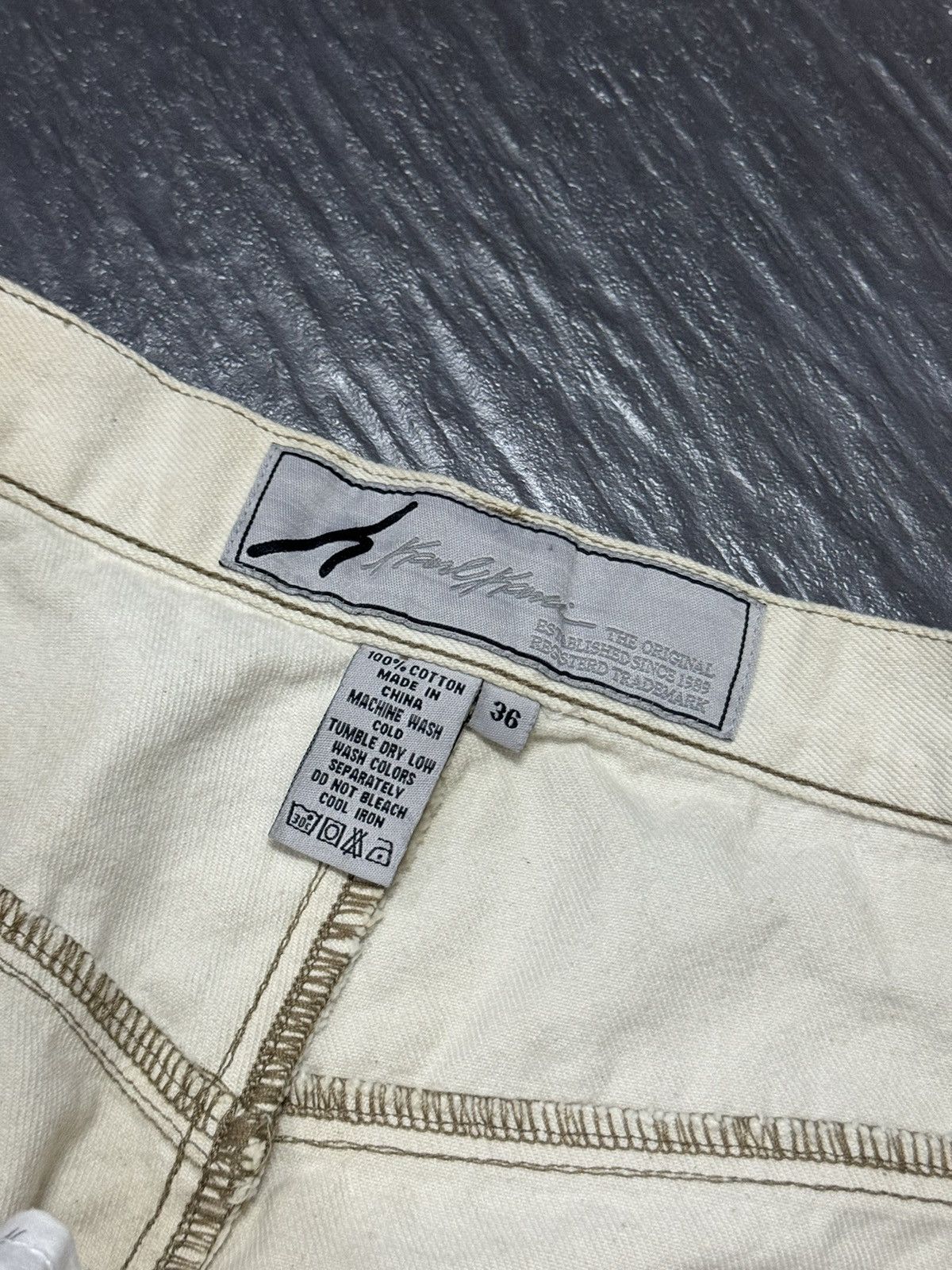Karl Kani LIGHT BROWN KARL KANI SKATEBOARDING DENIM SHORT Size US 37 - 3 Thumbnail