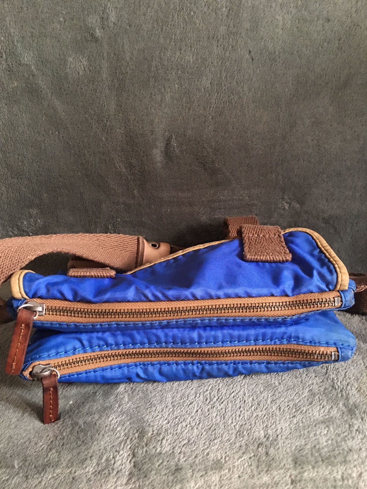 Ally Capellino ALLY CAPELLINO Blue Canvas Messenger Shoulder Bag Size ONE SIZE - 5 Thumbnail