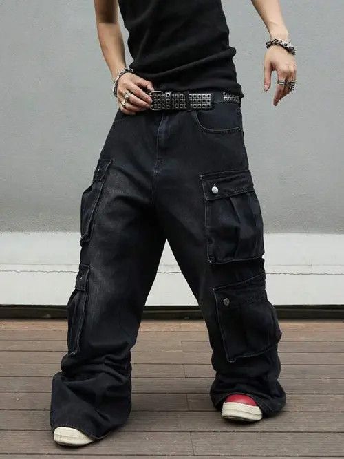 Designer × Japanese Brand × Vintage washed faded cleanfit yuppie bootcut cargo pants Size US 38 / EU 54 - 4 Thumbnail