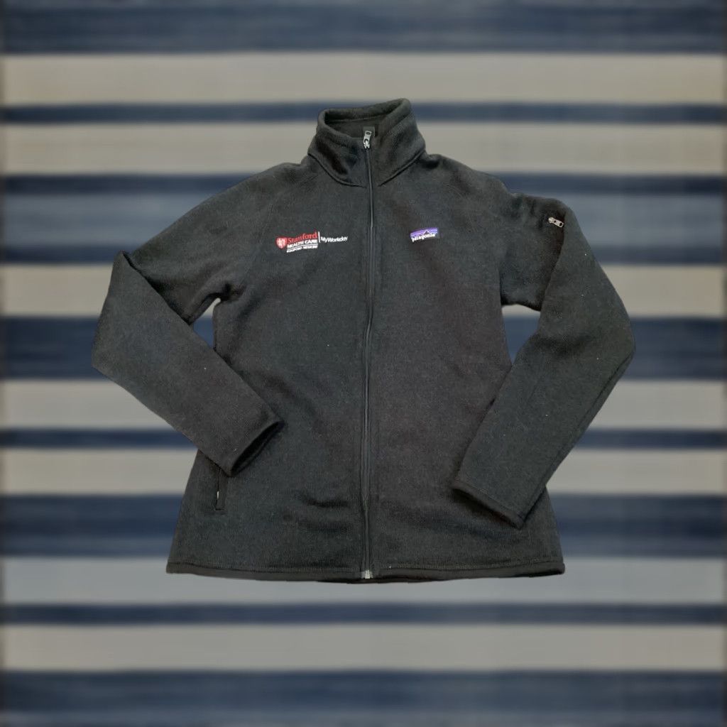 Patagonia Patagonia Worn Wear Sweater Full Zip Fleece Jacket M Black Embroidered Logo Zip Jacket Unisex Adults Outdoor Style Size US M / EU 48-50 / 2 - 1 Thumbnail