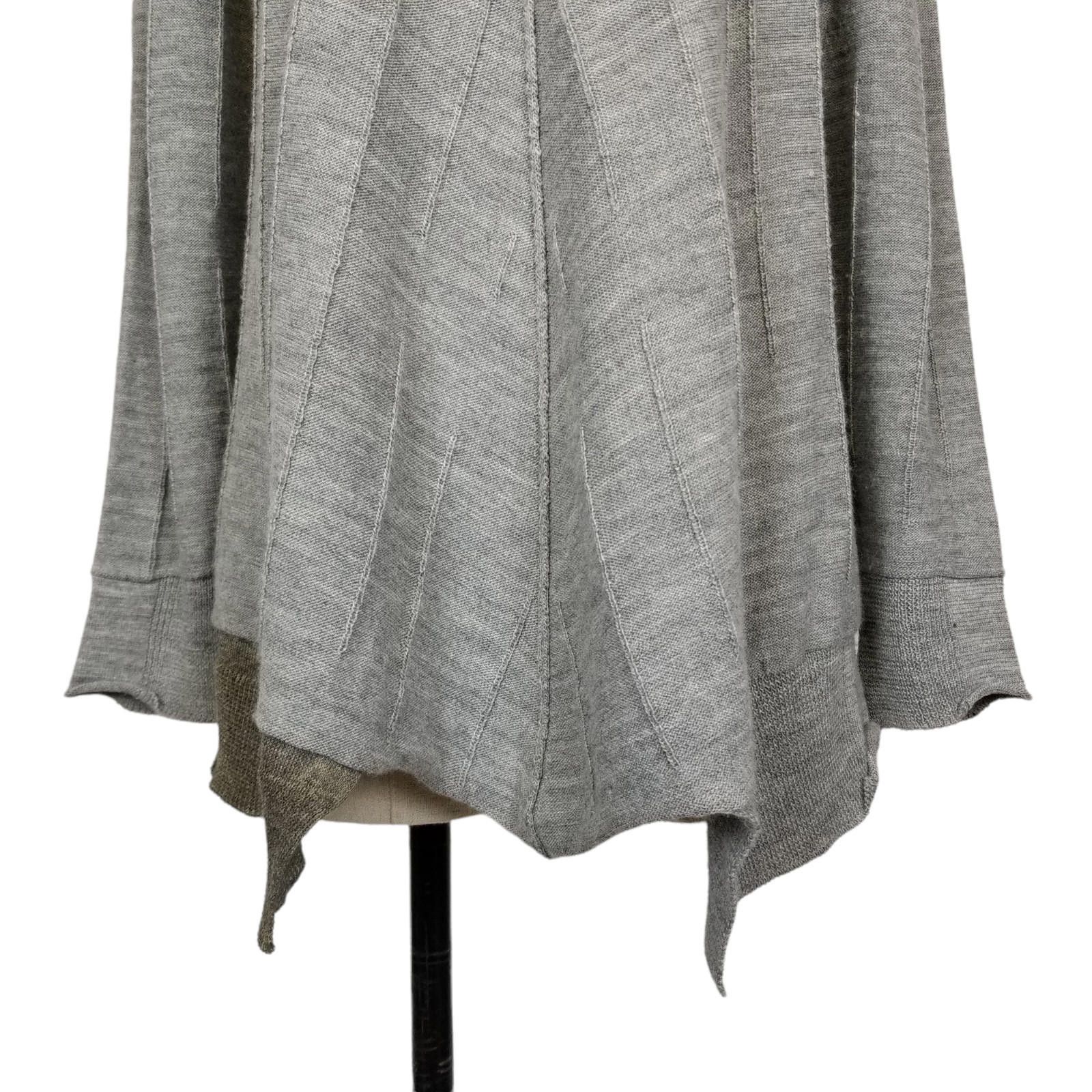 Other Ischiko Asymmetrical Wool Blend Sweater Gray Sz 0 Size S / US 4 / IT 40 - 3 Thumbnail