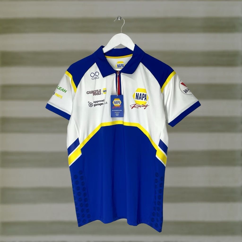 Vintage Napa Racing Team Polo 1/4 Zip T-Shirt NWT BTCC Men’s Size US L / EU 52-54 / 3 - 1 Thumbnail