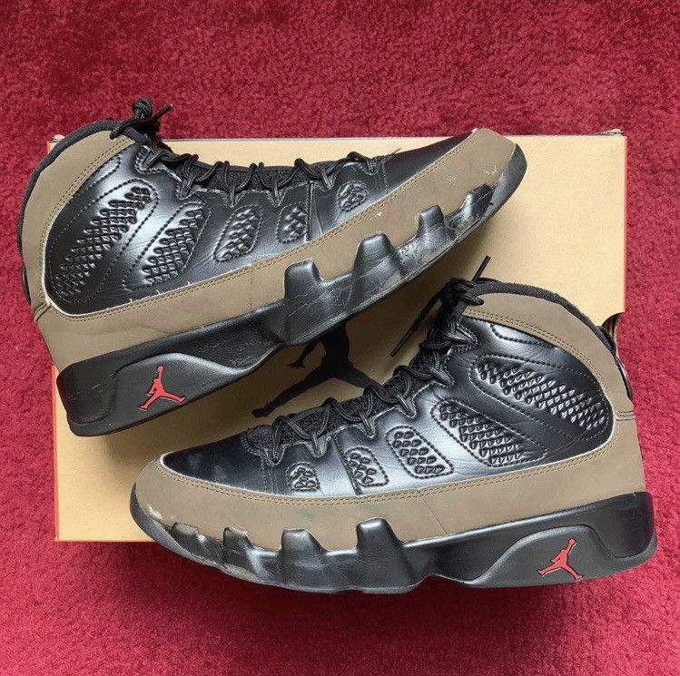 Jordan Brand Air Jordan 9 Retro “Olive” Size US 9.5 / EU 42-43 - 1 Thumbnail