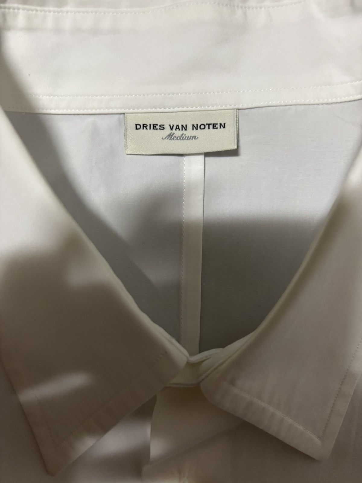 Dries Van Noten Dries Van Noten White Cotton Shirt Size US M / EU 48-50 / 2 - 3 Thumbnail