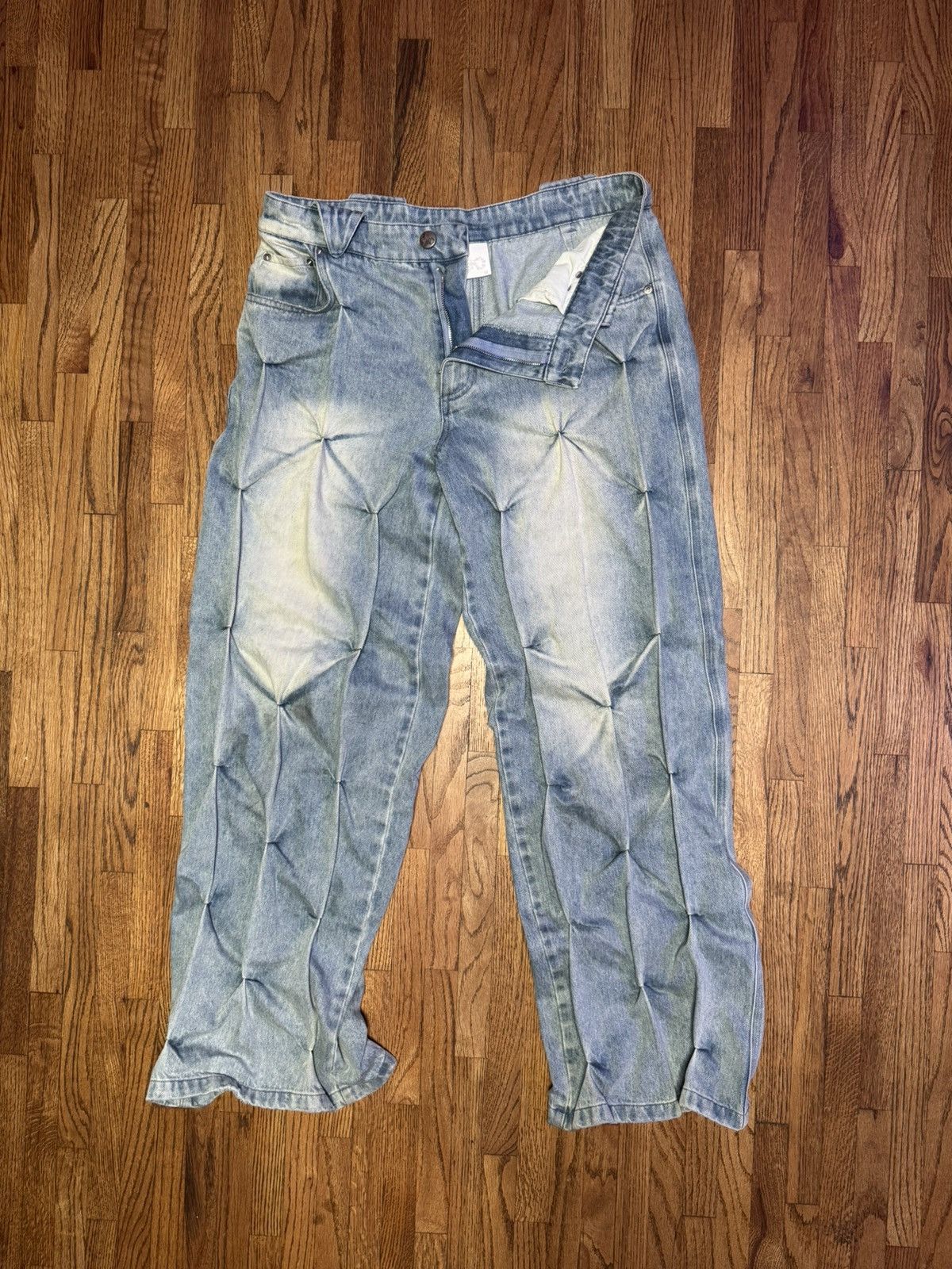 Bad Son Badson Circuit Layered Denim Pants | Grailed