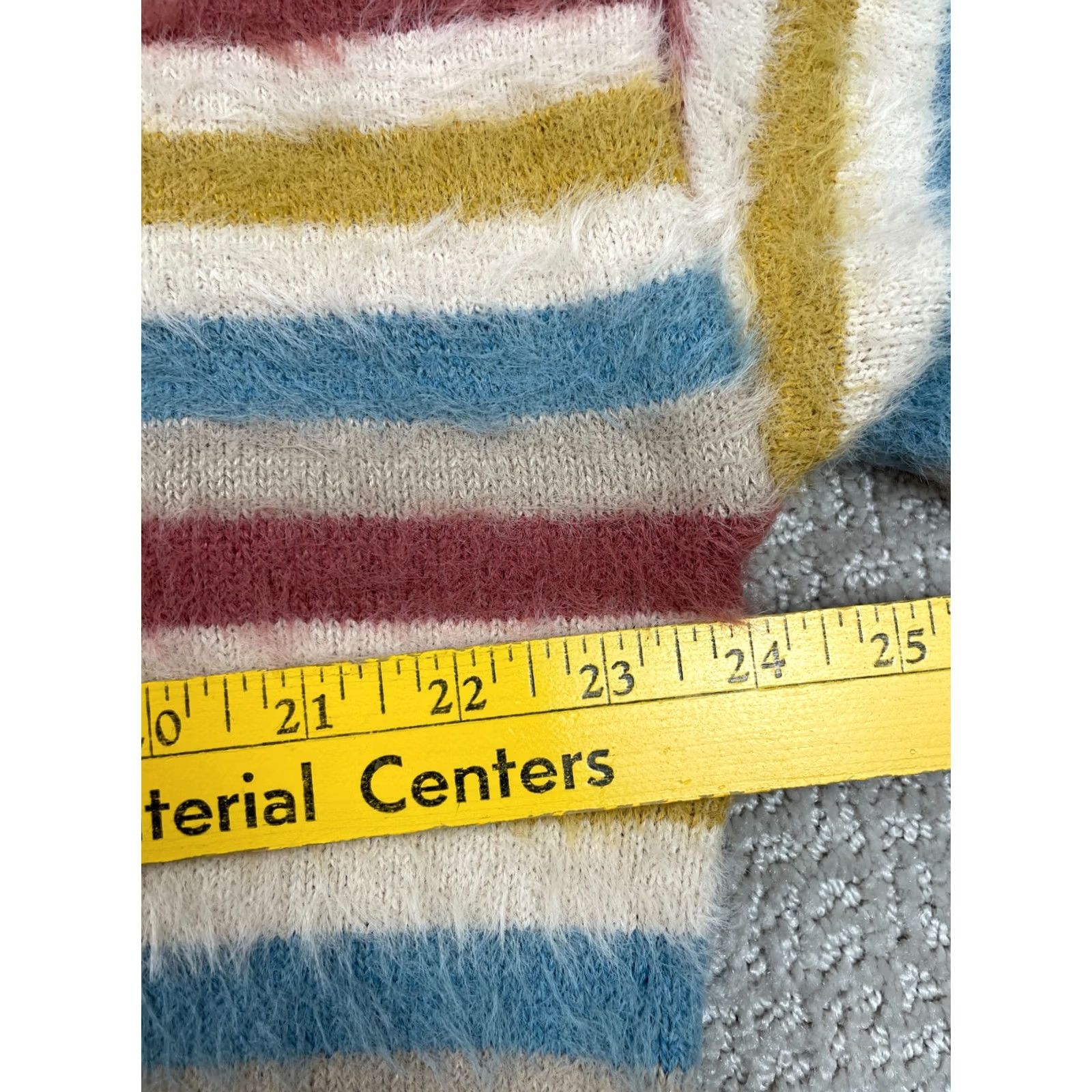 Anthropologie Anthropologie Hoodie Womens Large Multicolor Striped Pullover Cozy Winter Fall Spring Size L / US 10 / IT 46 - 3 Thumbnail