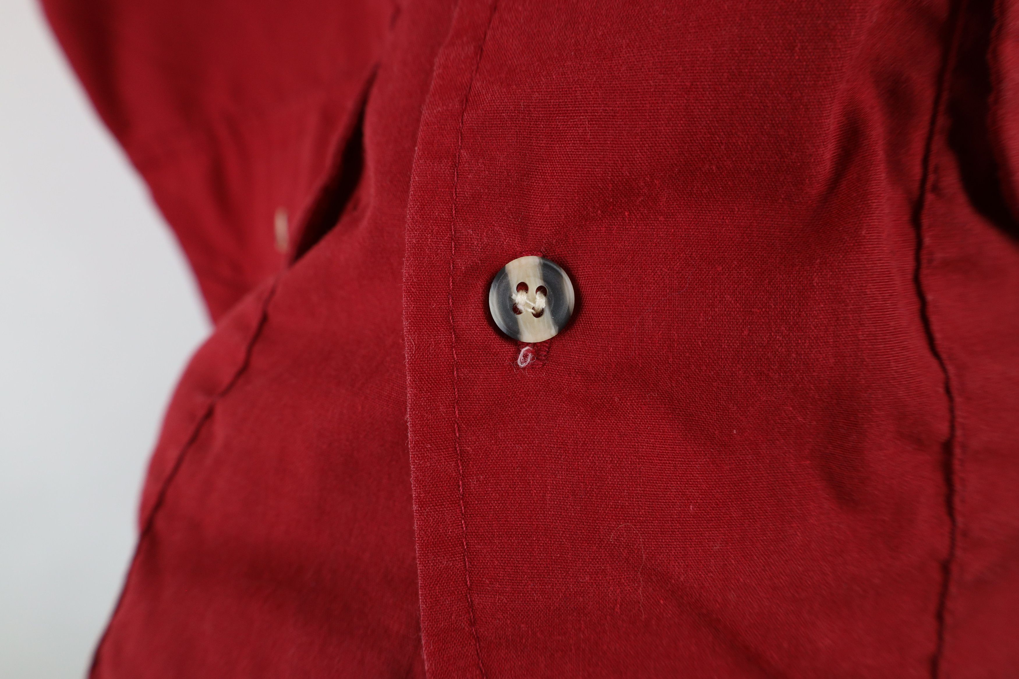 Vintage Vintage 90s Streetwear Military Safari Bush Button Shirt Red Size US S / EU 44-46 / 1 - 6 Thumbnail