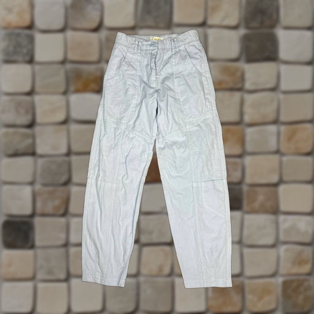 Anthropologie Maeve Anthropologie Cargo Pants Womens 24 Blue Cotton Tapered Leg High Rise Casual Pants Bohemian 90s Mens Women Girls or? Size 42" / US 20 - 1 Thumbnail