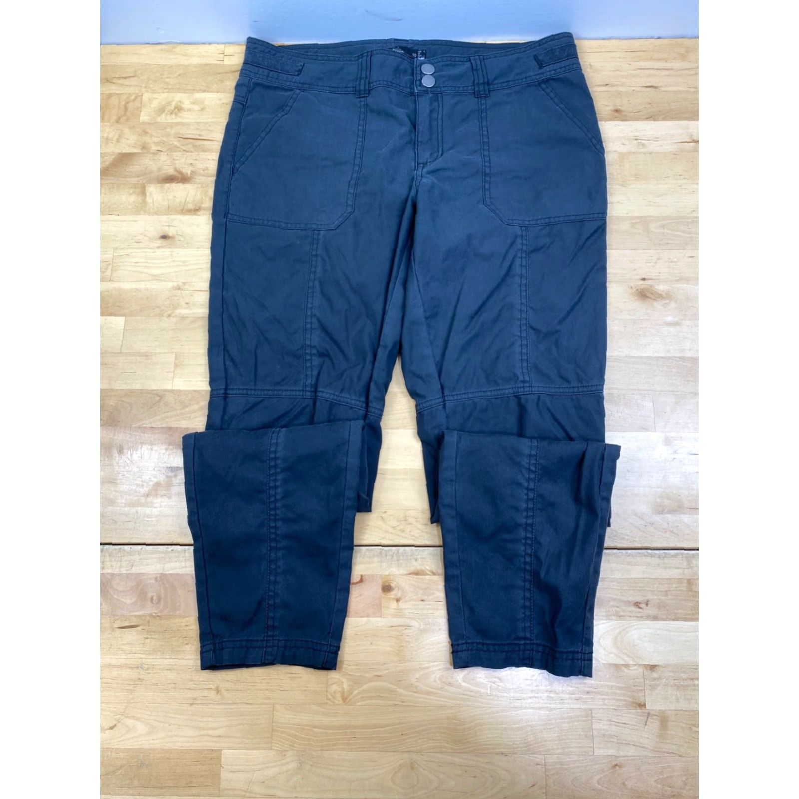 Prana prAna Pants Black Womens 10 Casual Outdoor Hiking Camping 10179 Size 32" / US 10 / IT 46 - 2 Thumbnail