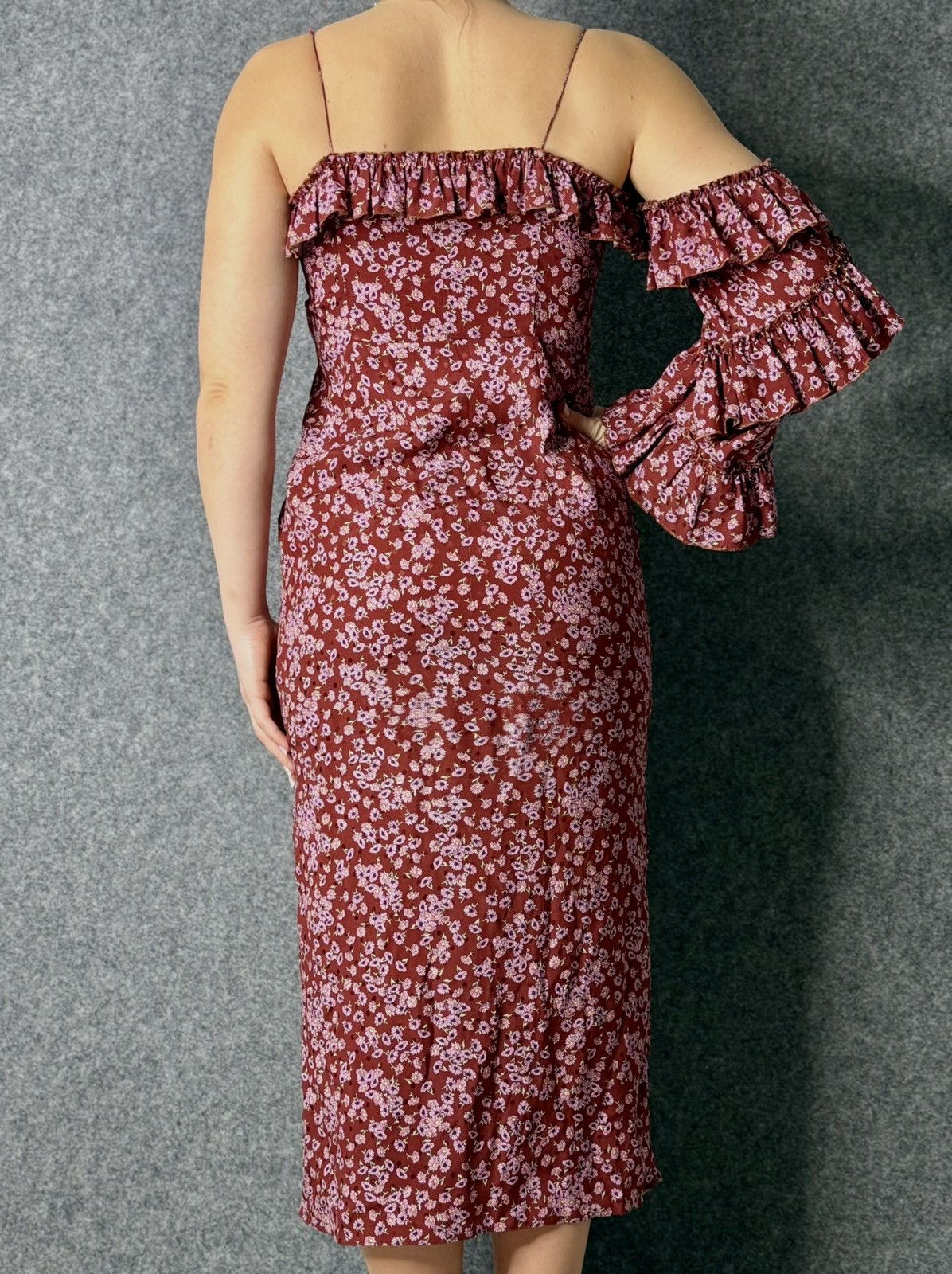 Magda Butrym Magda Butrym Floral Pattern Maxi silk dress size 36 Size S / US 4 / IT 40 - 3 Thumbnail