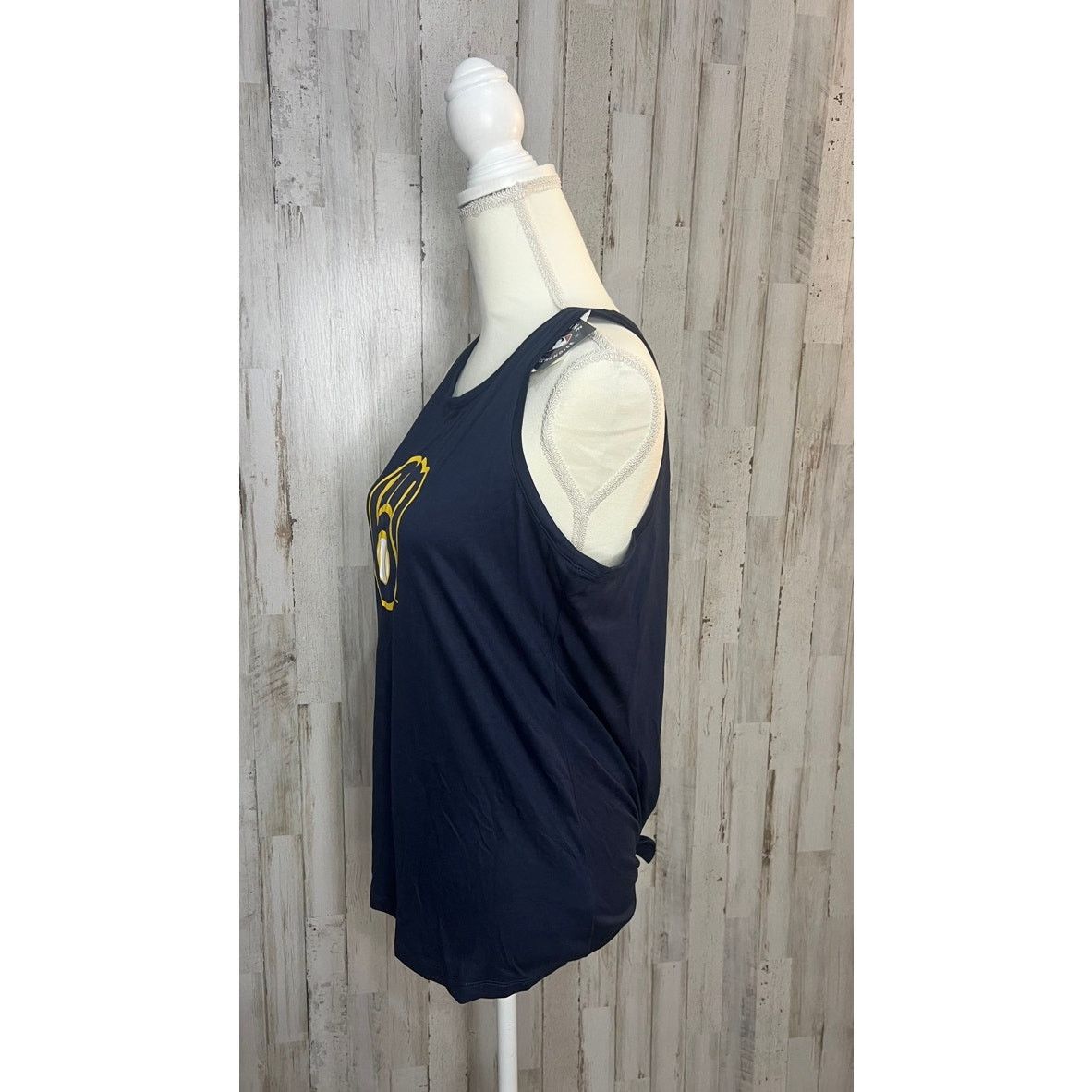 MLB NWT Milwaukee Brewers Women's Medium Colorblock Tank Top Size M / US 6-8 / IT 42-44 - 4 Thumbnail