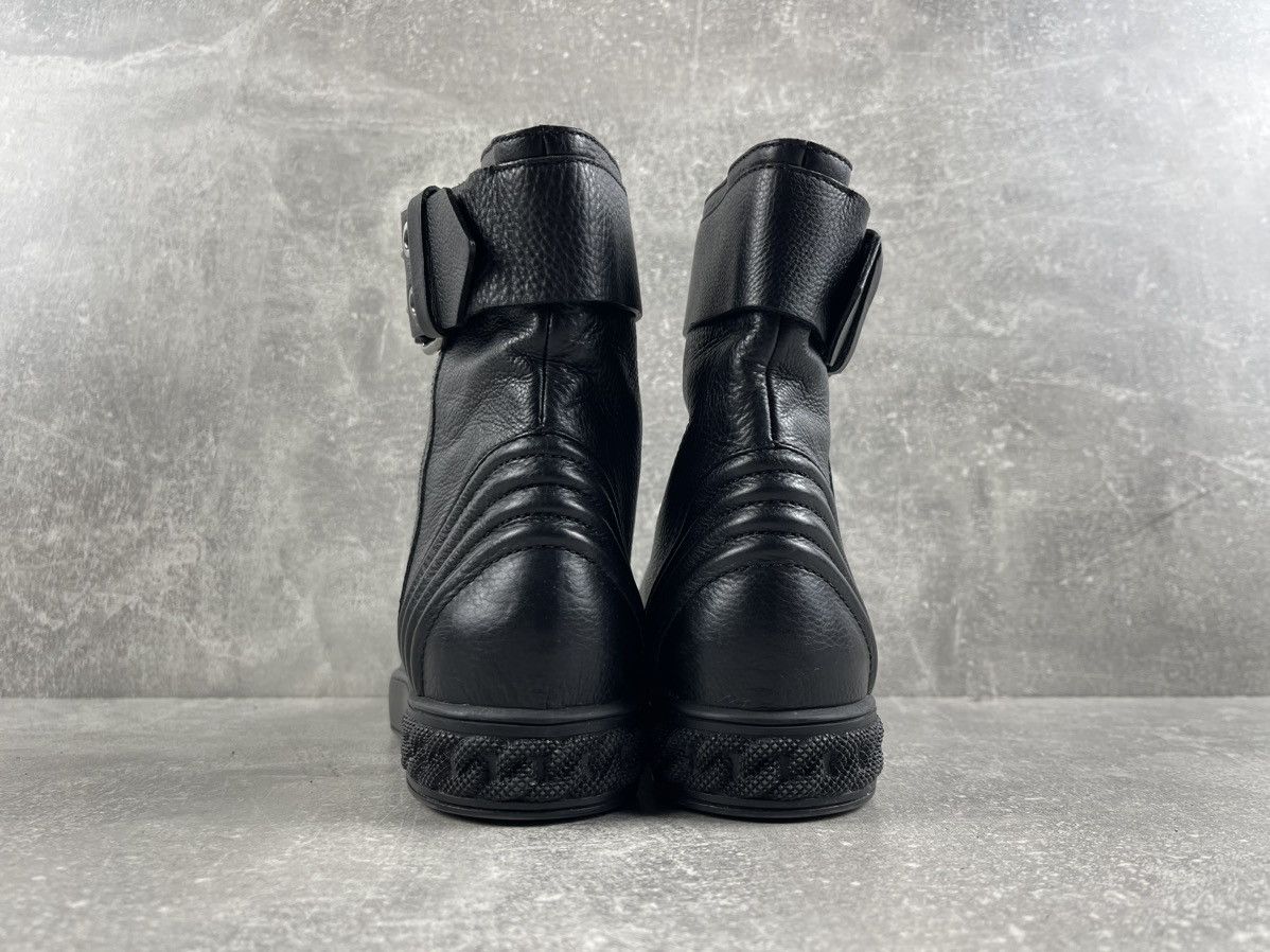 Casedei Casadei Italy Black Leather Moto Inspired Ankle Boots Size US 7.5 / IT 37.5 - 6 Thumbnail