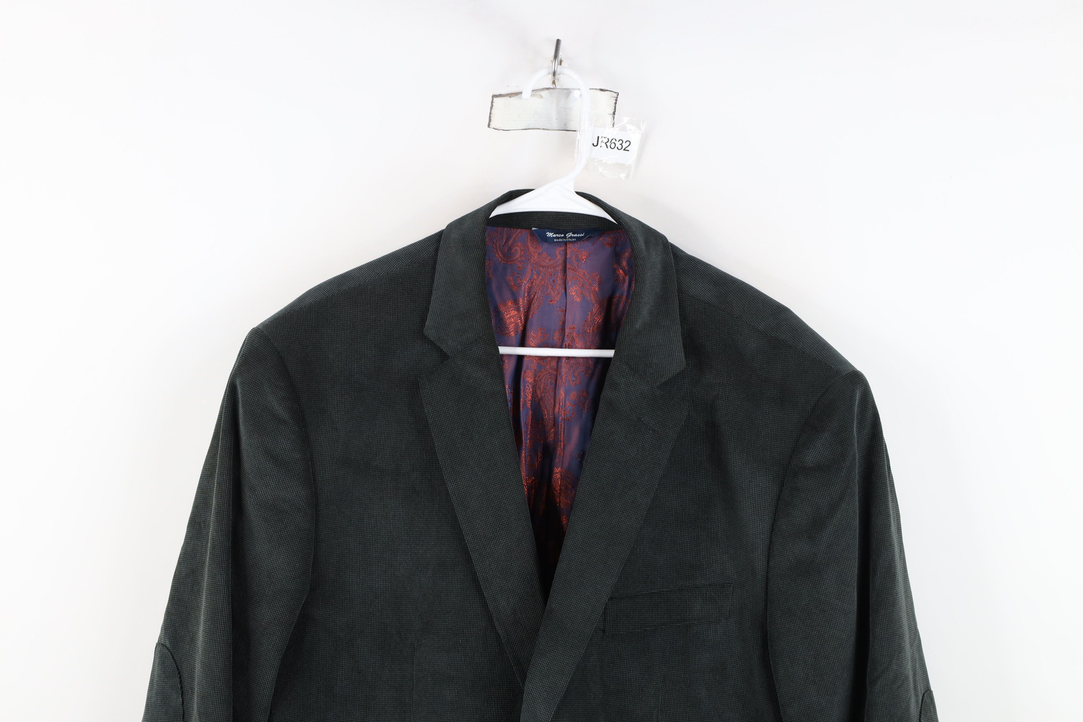 Vintage Marco Grassi Corduroy 2 Button Suit Coat Blazer Jacket Gray Size US XXL / EU 58 / 5 - 2 Thumbnail