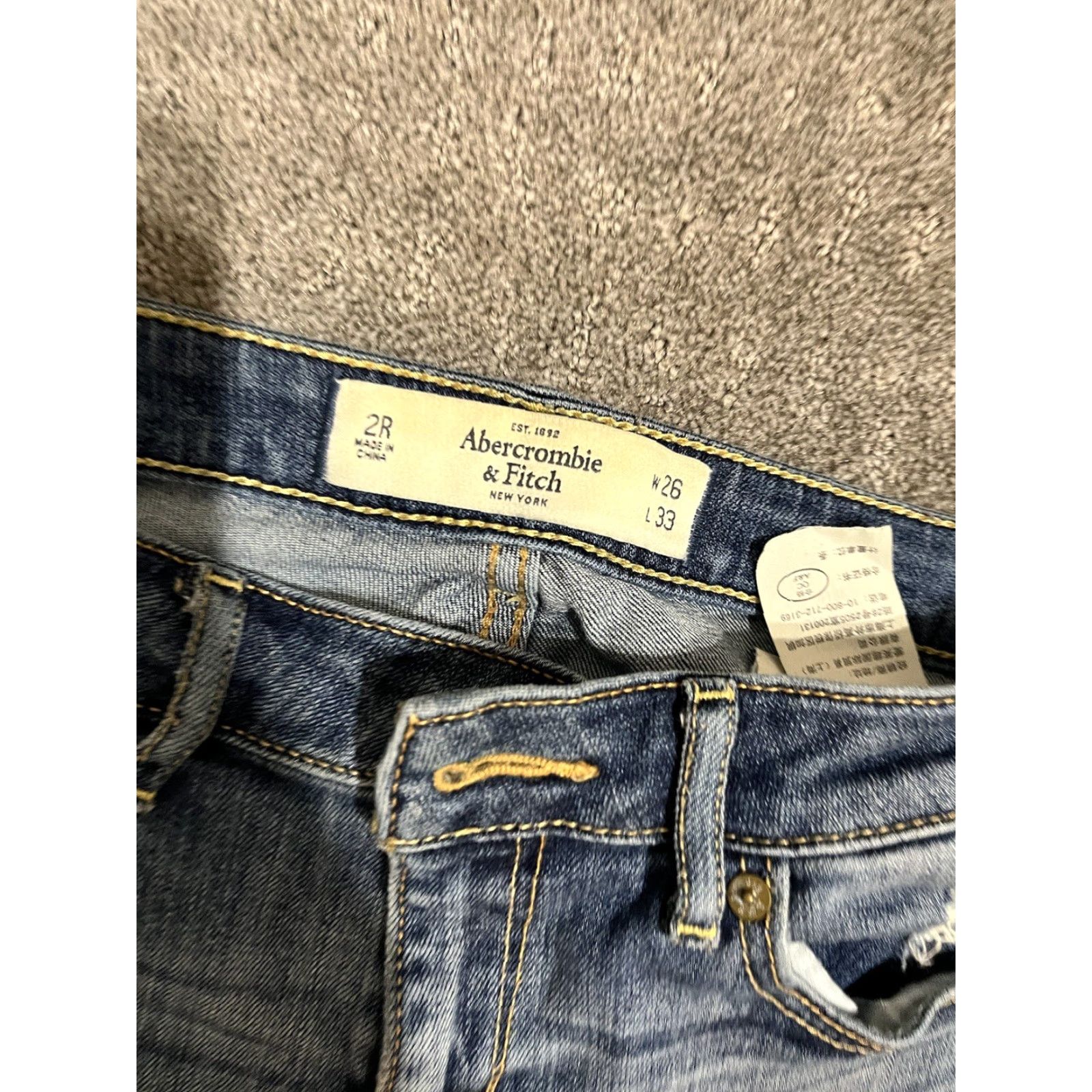 Abercrombie & Fitch Abercrombie & Fitch Jeans Womens Blue Size 26x26 | 2S Skinny Ankle Cotton Blend Size 26" / US 2 / IT 38 - 5 Thumbnail
