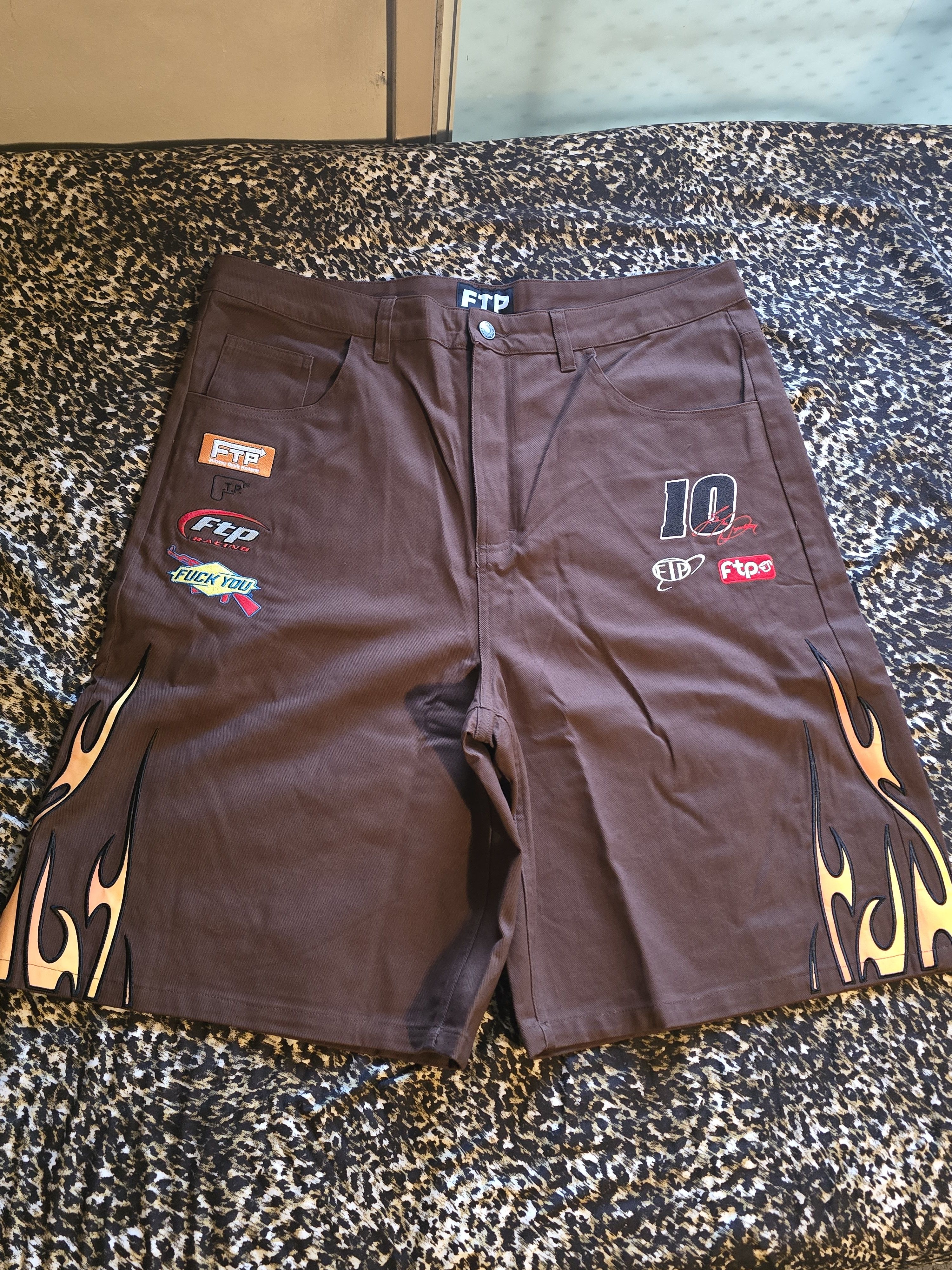 Fuck The Population FTP Racing shorts Size US 36 / EU 52 - 3 Thumbnail