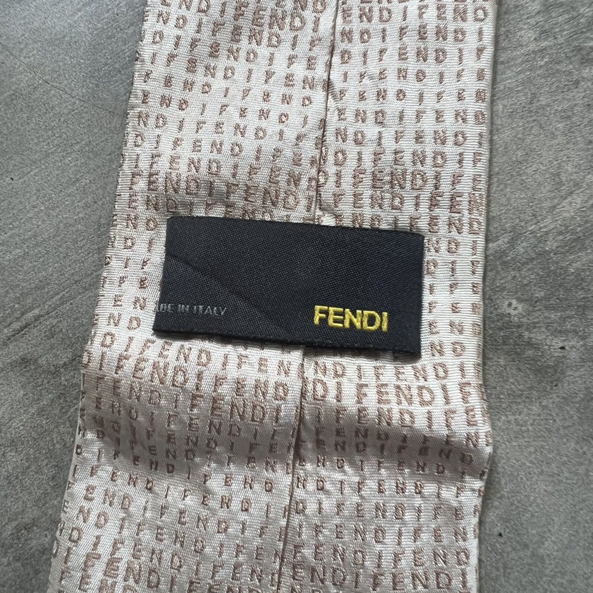Fendi 1990s Fendi Monogram Pure Silk Ties Size ONE SIZE - 10 Thumbnail