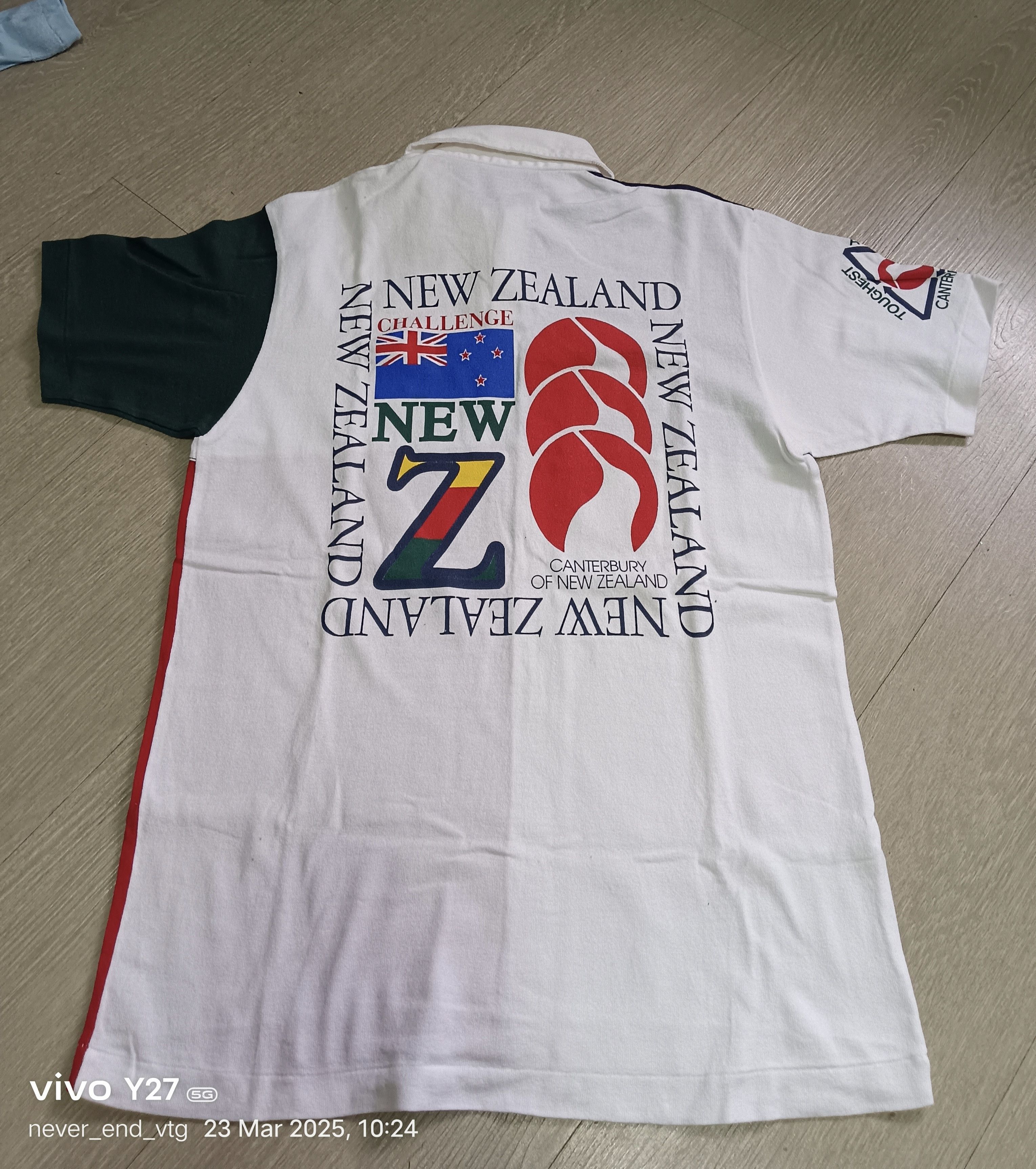 All Blacks × Canterbury of New Zealand × Vintage CENTERBURY POLO Size US L / EU 52-54 / 3 - 2 Thumbnail