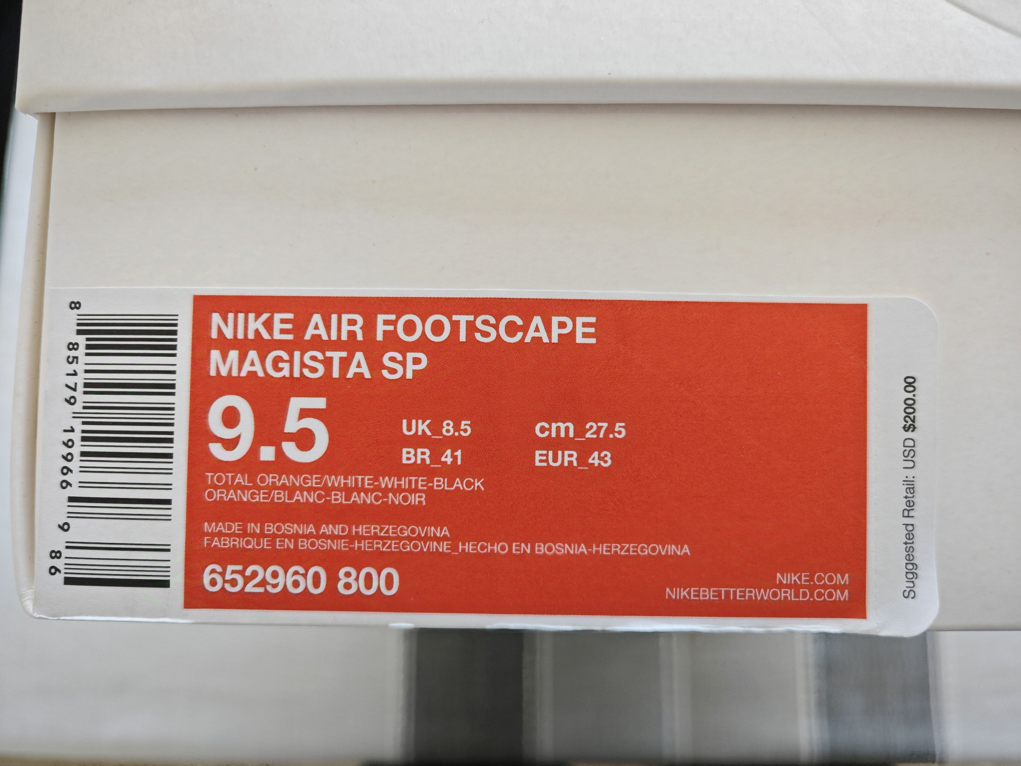 Nike Brand NEW! NikeLab Air Footscape Magista SP Netherland Size US 9.5 / EU 42-43 - 5 Thumbnail