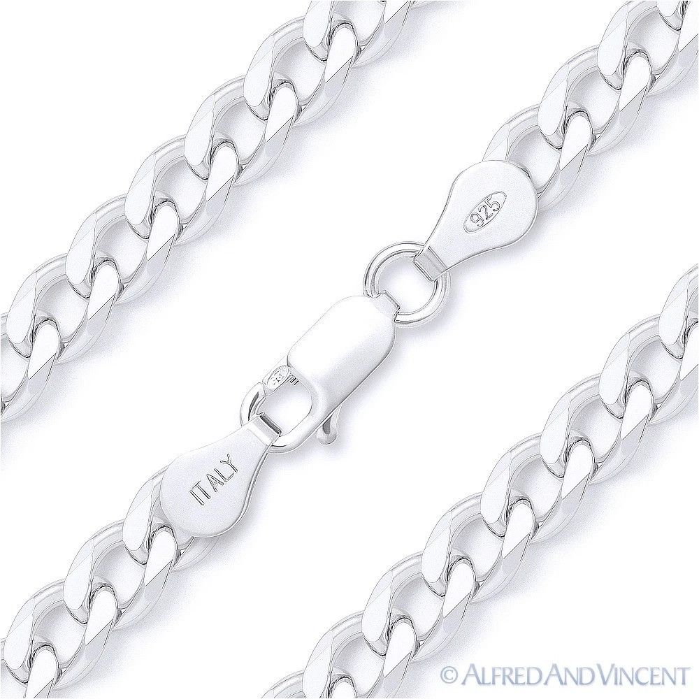 Other Cuban / Curb Link Chain Bracelet in .925 Sterling Silver Size ONE SIZE - 1 Thumbnail