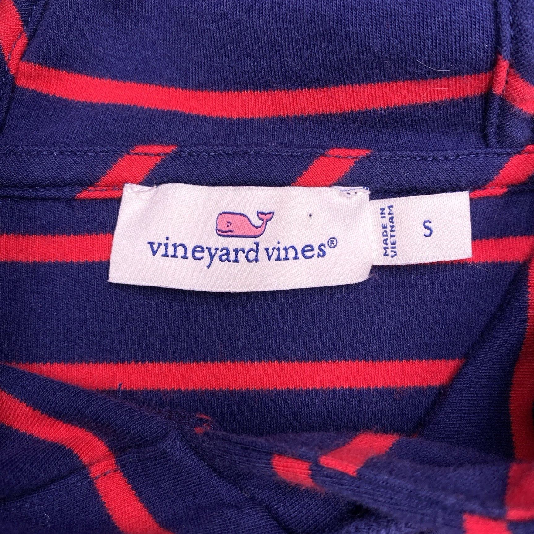 Vineyard Vines Vineyard Vines Hoodie Womens Small Navy Red Striped Stretch Sweater Size S / US 4 / IT 40 - 4 Thumbnail