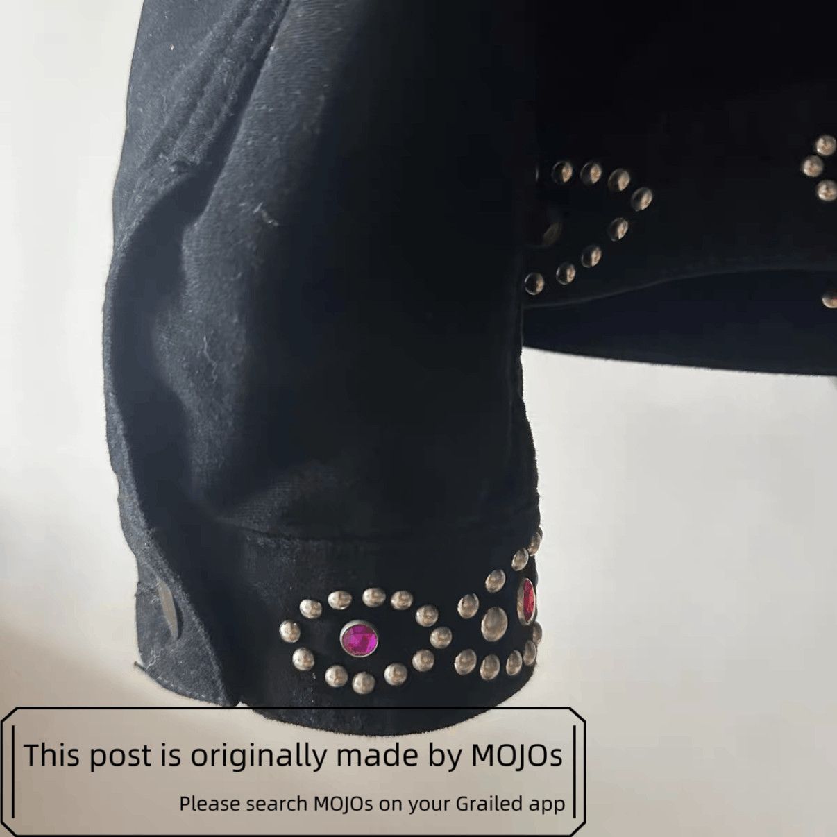 Number (N)ine Sz 3 Number Nine Velvet Stud Jacket mojos933 Size US L / EU 52-54 / 3 - 4 Thumbnail