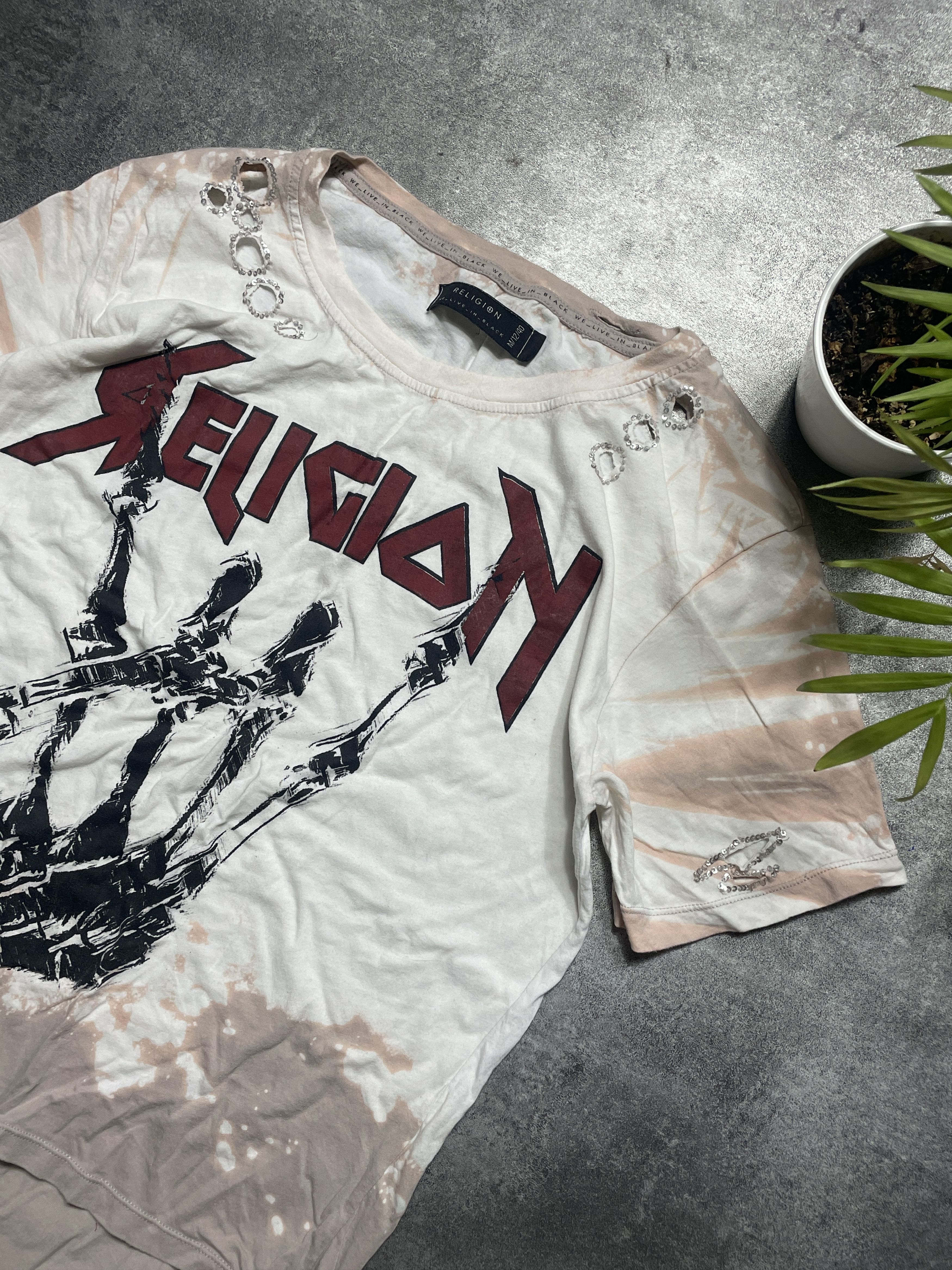 Other Religion T-Shirt Distressed Spellout Streetwear Gothic Size US M / EU 48-50 / 2 - 2 Thumbnail