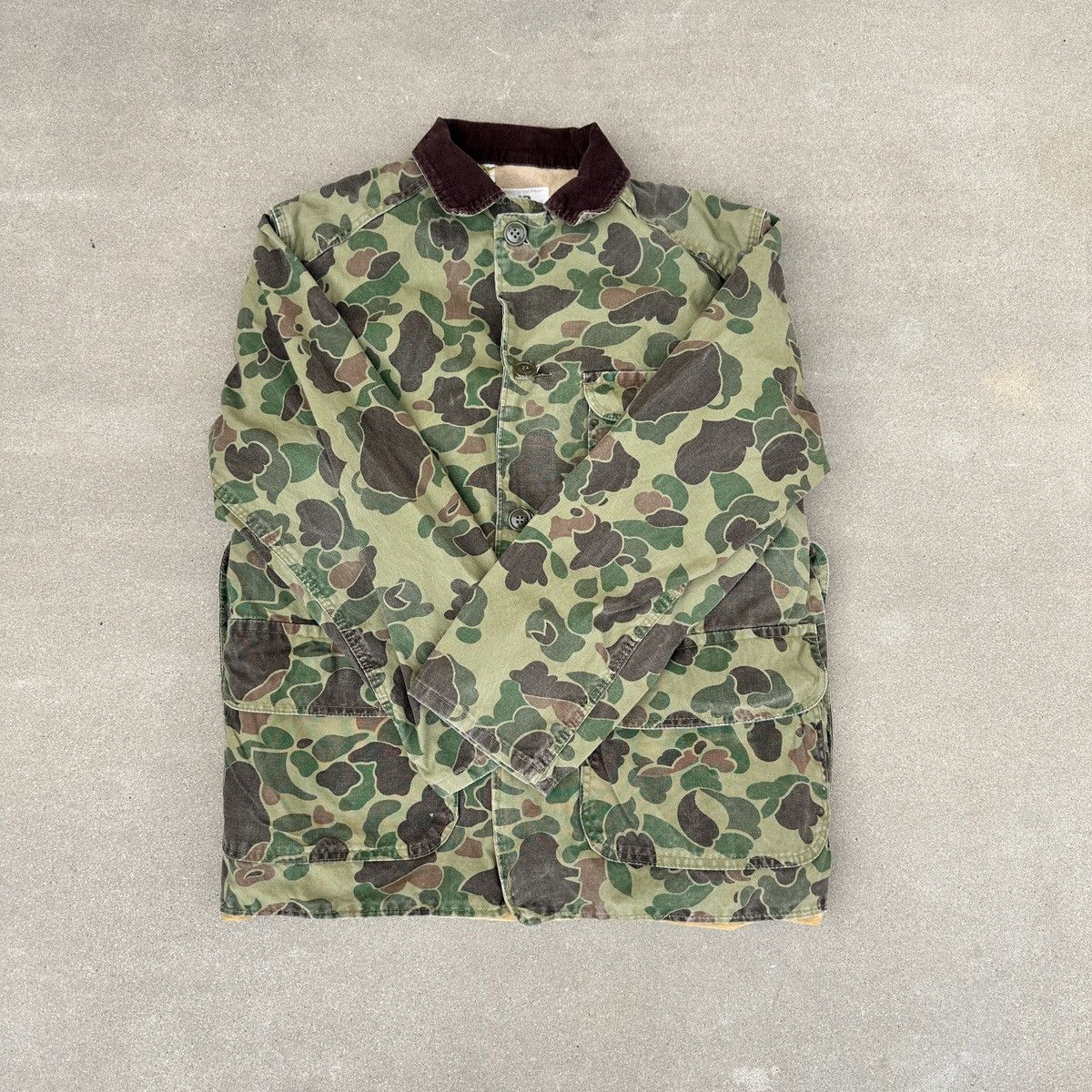 Vintage 70'S Black Sheep Camouflage Duck Hunter Camo Duck Jacket Size US S / EU 44-46 / 1 - 2 Thumbnail