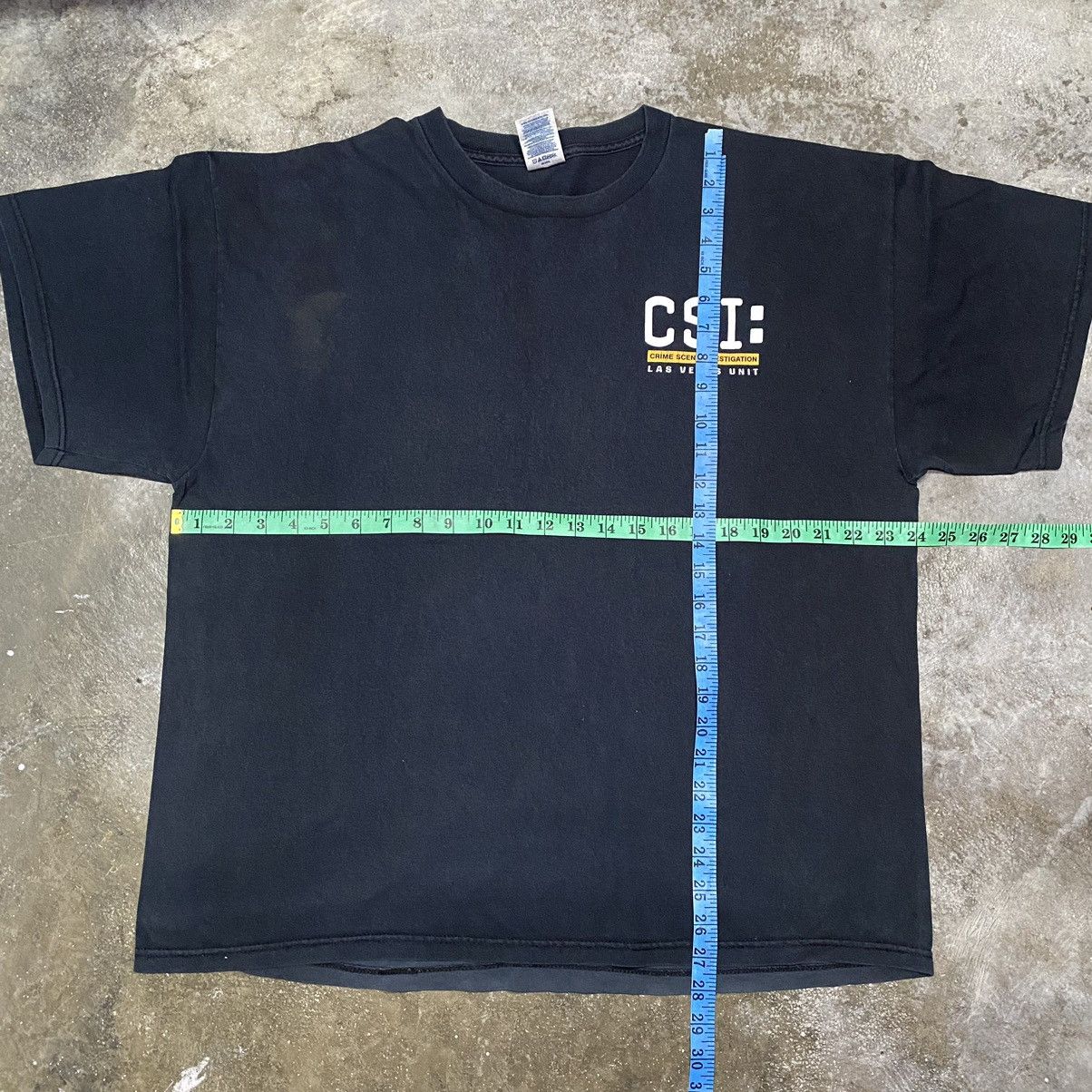 Vintage CSI Crime Scene Investigation Las Vegas Unit Promo Tshirt Size US XL / EU 56 / 4 - 9 Thumbnail