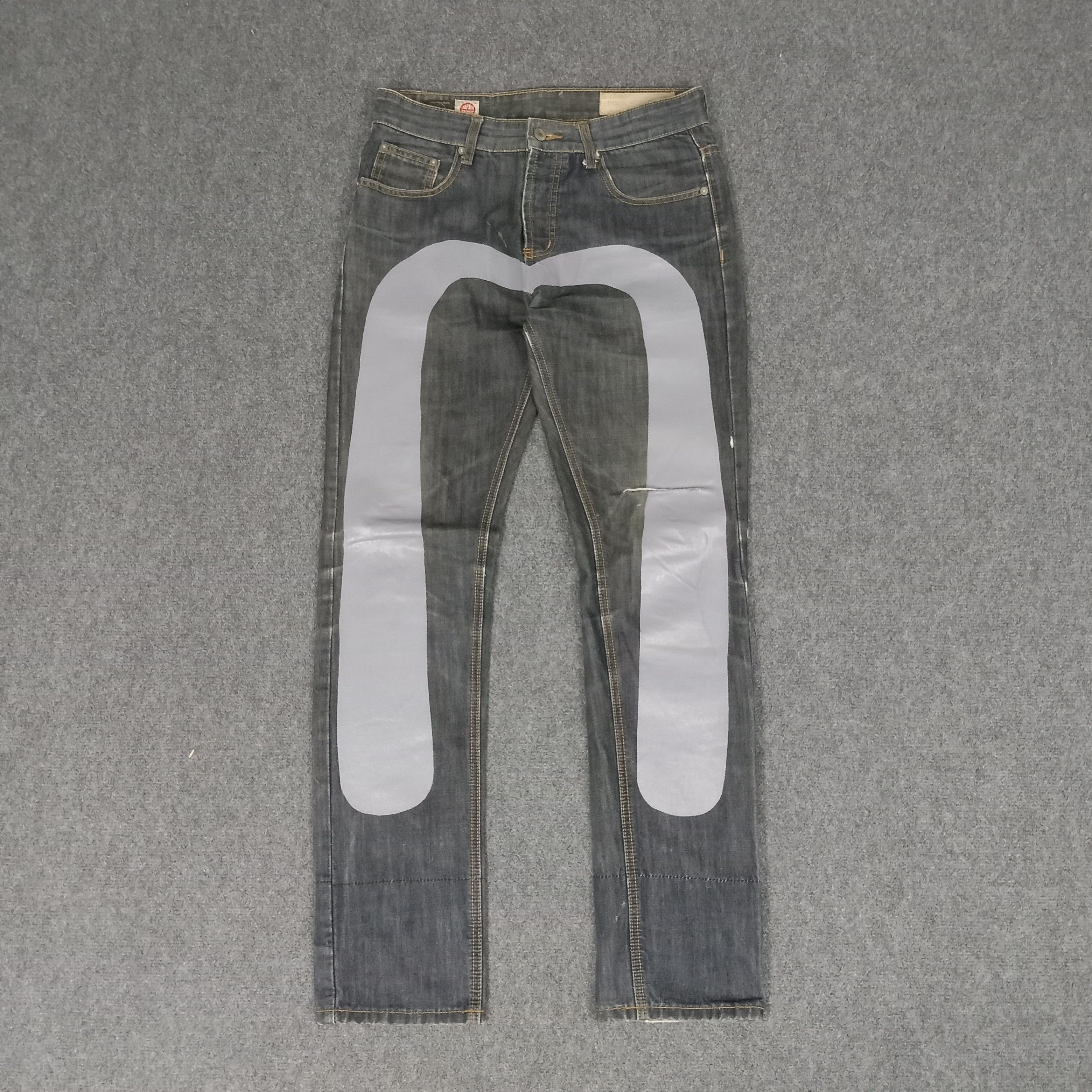 Japanese Brand × Vintage Evisu Japanese Brand Daicock Custom Art Denim Jeans Size US 31 - 6 Thumbnail
