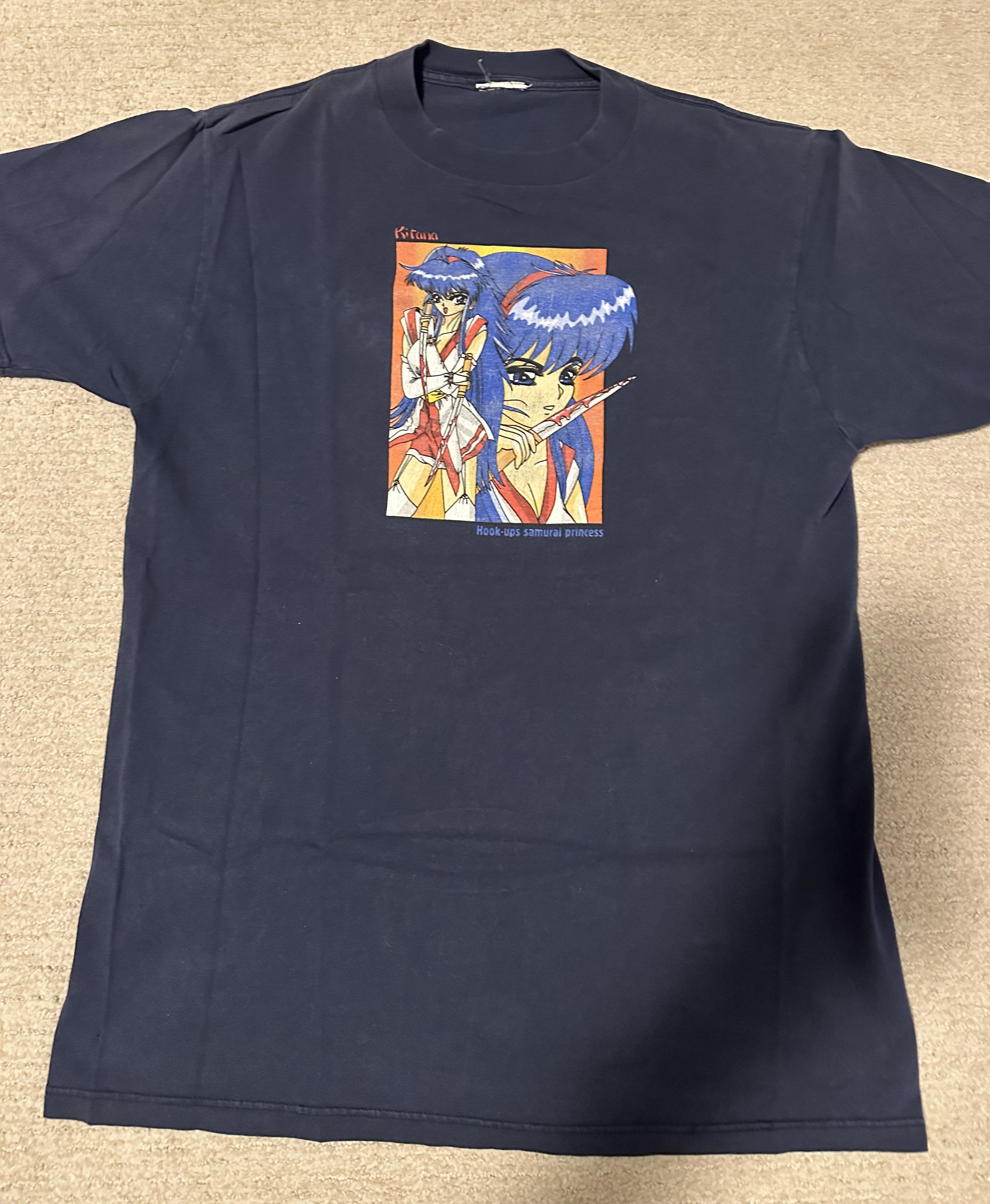 Vintage Hook Ups Samurai Princess T Shirt Size US XL / EU 56 / 4 - 1 Thumbnail