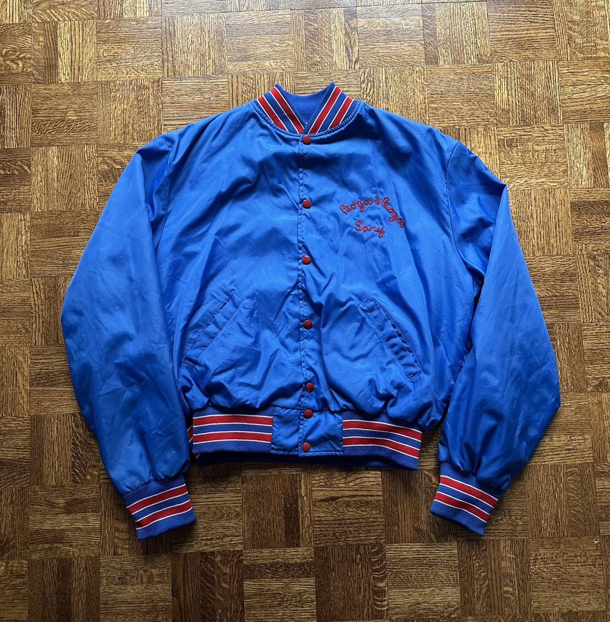 Vintage Vintage 80s Chain Stitched Embroidered Lightweight Jacket Size US XL / EU 56 / 4 - 1 Thumbnail