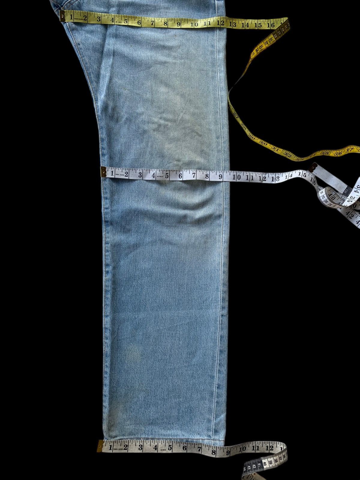 Edwin × If Six Was Nine × Jean VINTAGE EDWIN 505X SELVEDGE FADED DISTRESSED DENIM Size US 30 / EU 46 - 25 Thumbnail