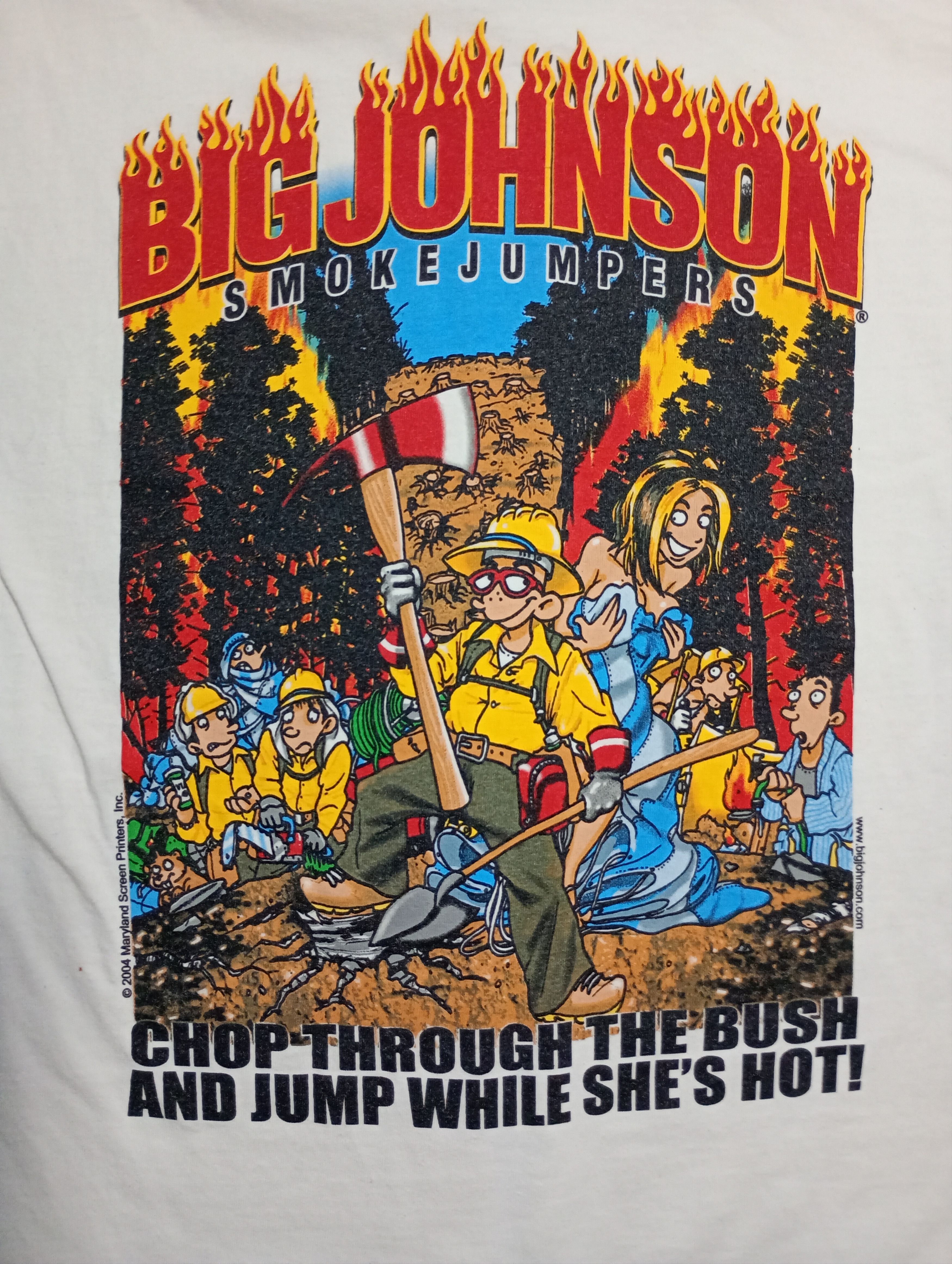 Gildan Big Johnson Smokejumpers Gildan T-Shirt 2004 Size US L / EU 52-54 / 3 - 14 Thumbnail