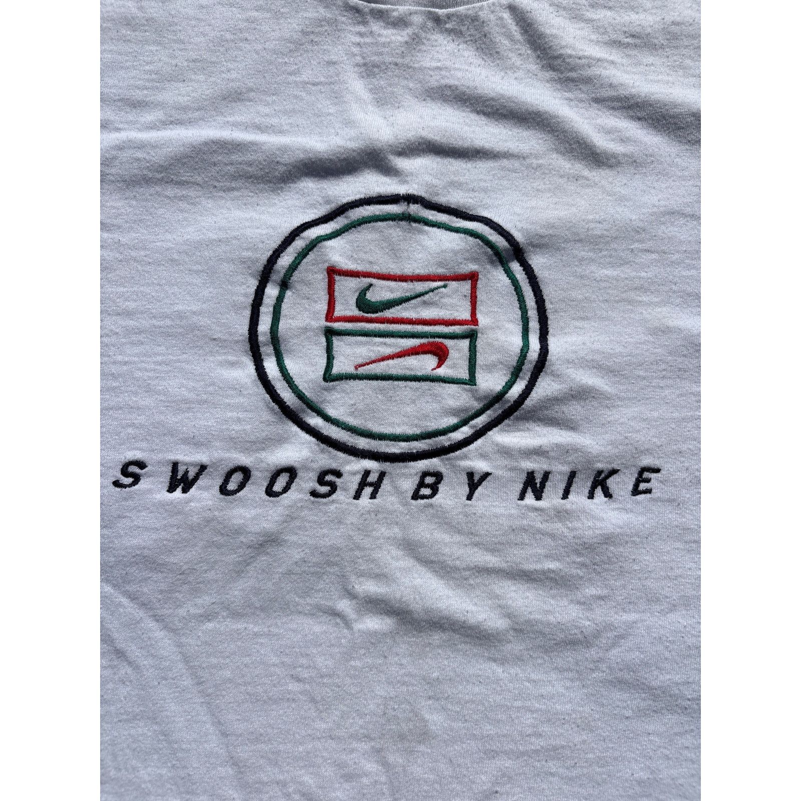 Nike Vintage 90s Swoosh by Nike Embroidered double logo USA XL Size US XL / EU 56 / 4 - 4 Thumbnail