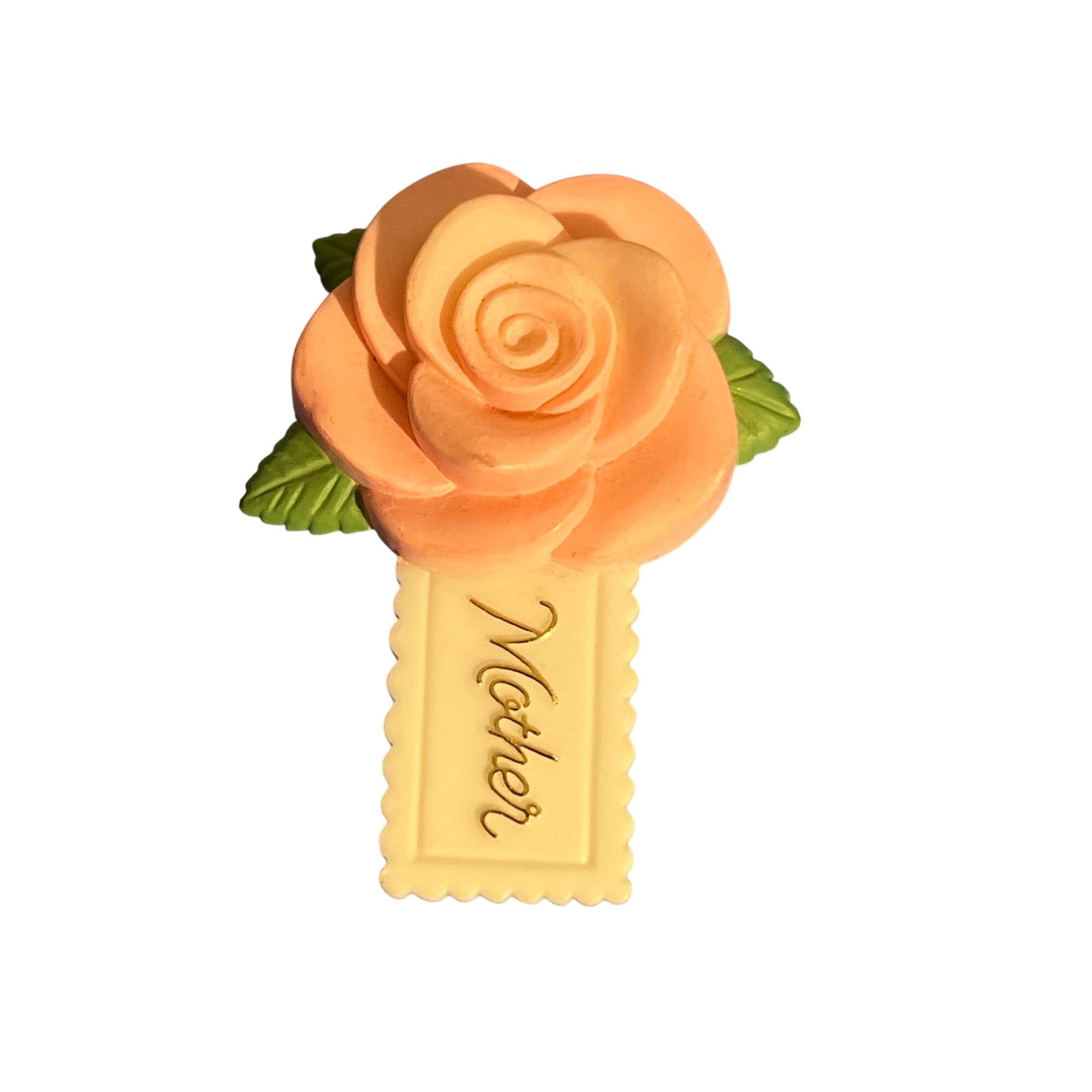 Other Vintage American Greetings Mother Pin Brooch Pink Rose Scrip Size ONE SIZE - 1 Thumbnail