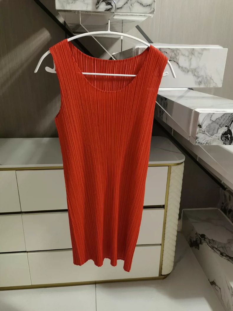 Issey Miyake issey miyake size:3 Red dress 2505-Nextarrow Size XXS / US 00 / IT 34 - 2 Thumbnail