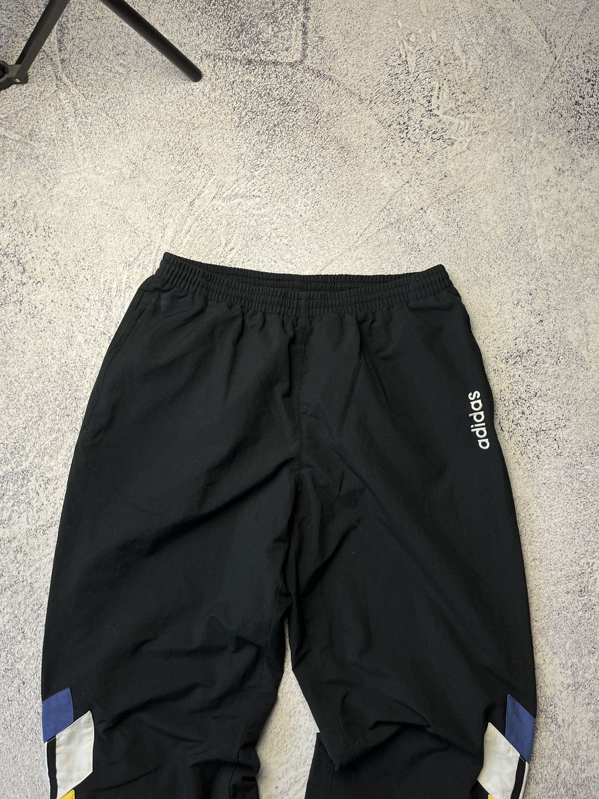 Adidas Vintage Adidas Track Pants Grape Black Nylon White Logo 90s Size US 34 / EU 50 - 4 Thumbnail