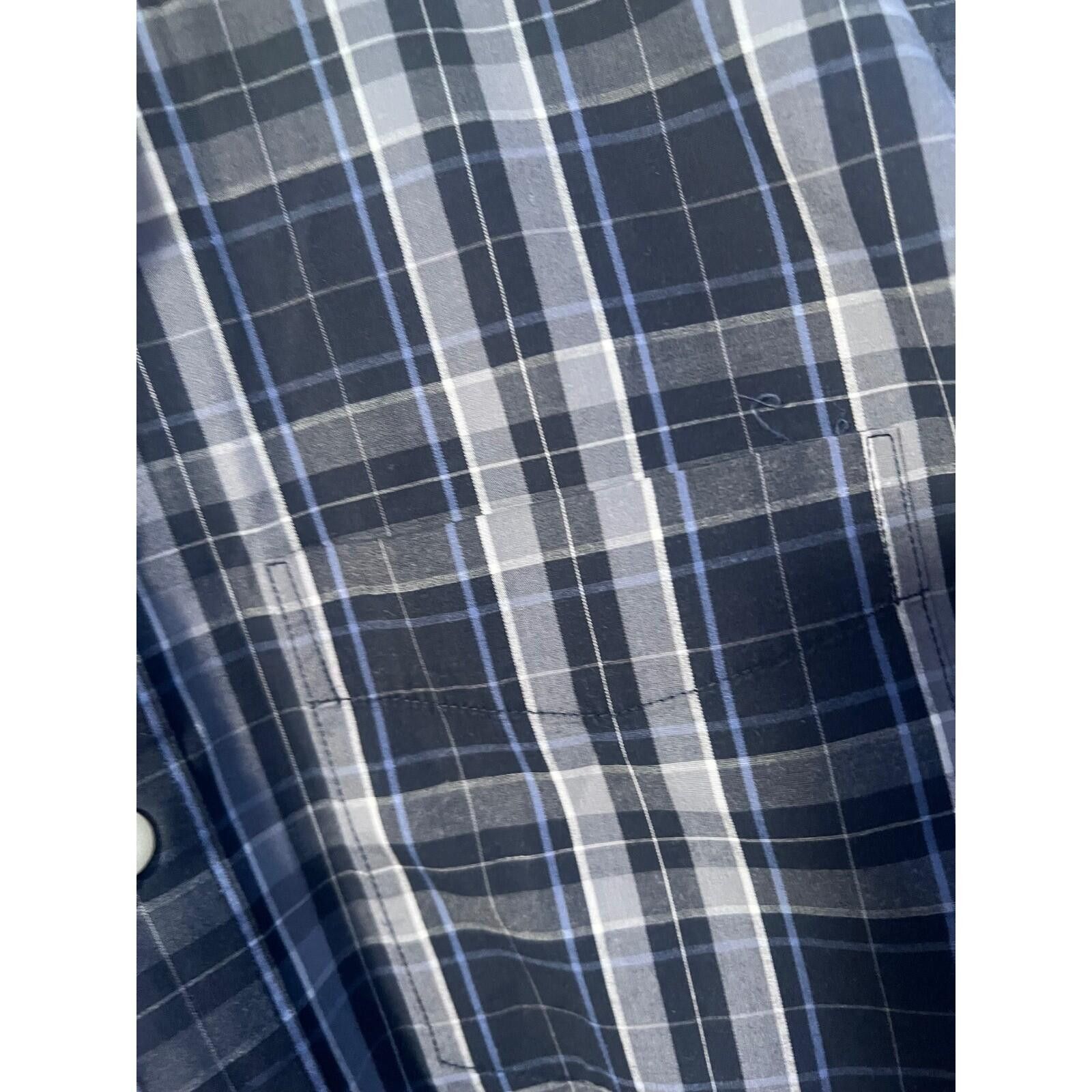 American Eagle Outfitters American Eagle Plaid Shirt Mens S Black Classic Fit Stretch Size US S / EU 44-46 / 1 - 4 Thumbnail