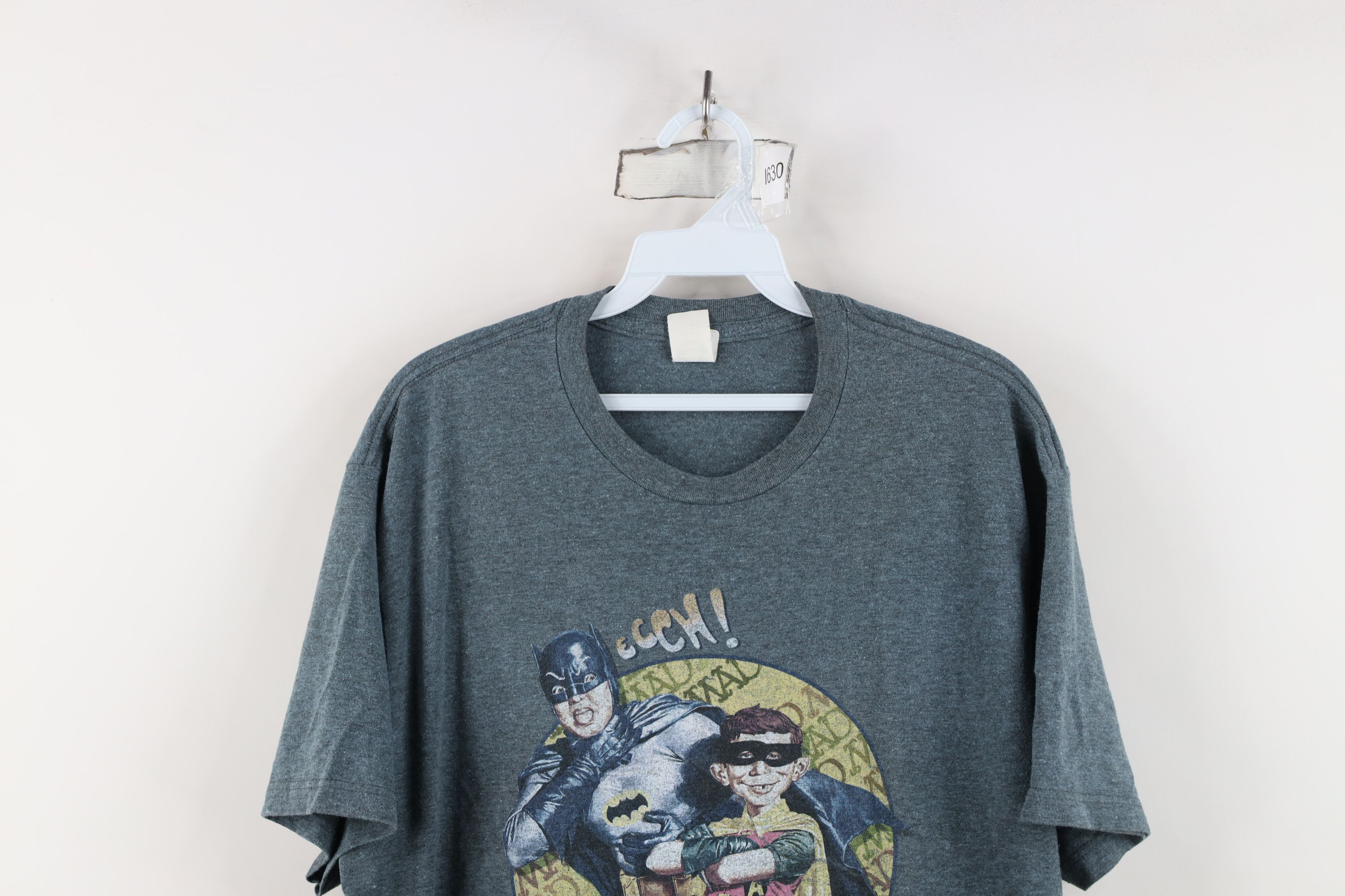 Vintage Vintage Alfred E Neuman Batman Robin T-Shirt Heather Blue Size US L / EU 52-54 / 3 - 2 Thumbnail