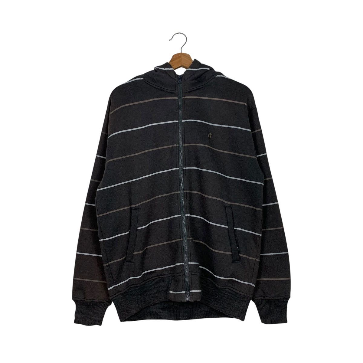 Hang Ten HANG TEN Striped Small Logo Pullover Hoodies #1568-C70 Size US M / EU 48-50 / 2 - 7 Thumbnail