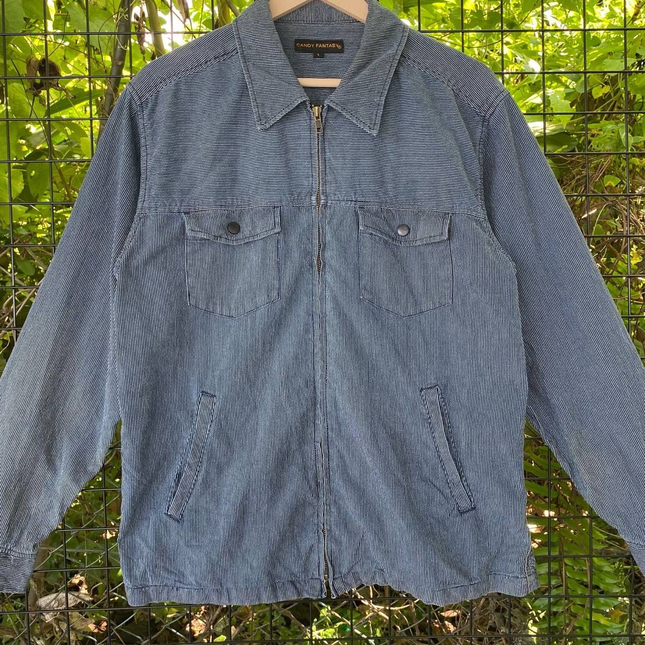 Japanese Brand × Vintage Vintage Candy Fantasy Hickory Zipper Jacket Size US M / EU 48-50 / 2 - 2 Thumbnail