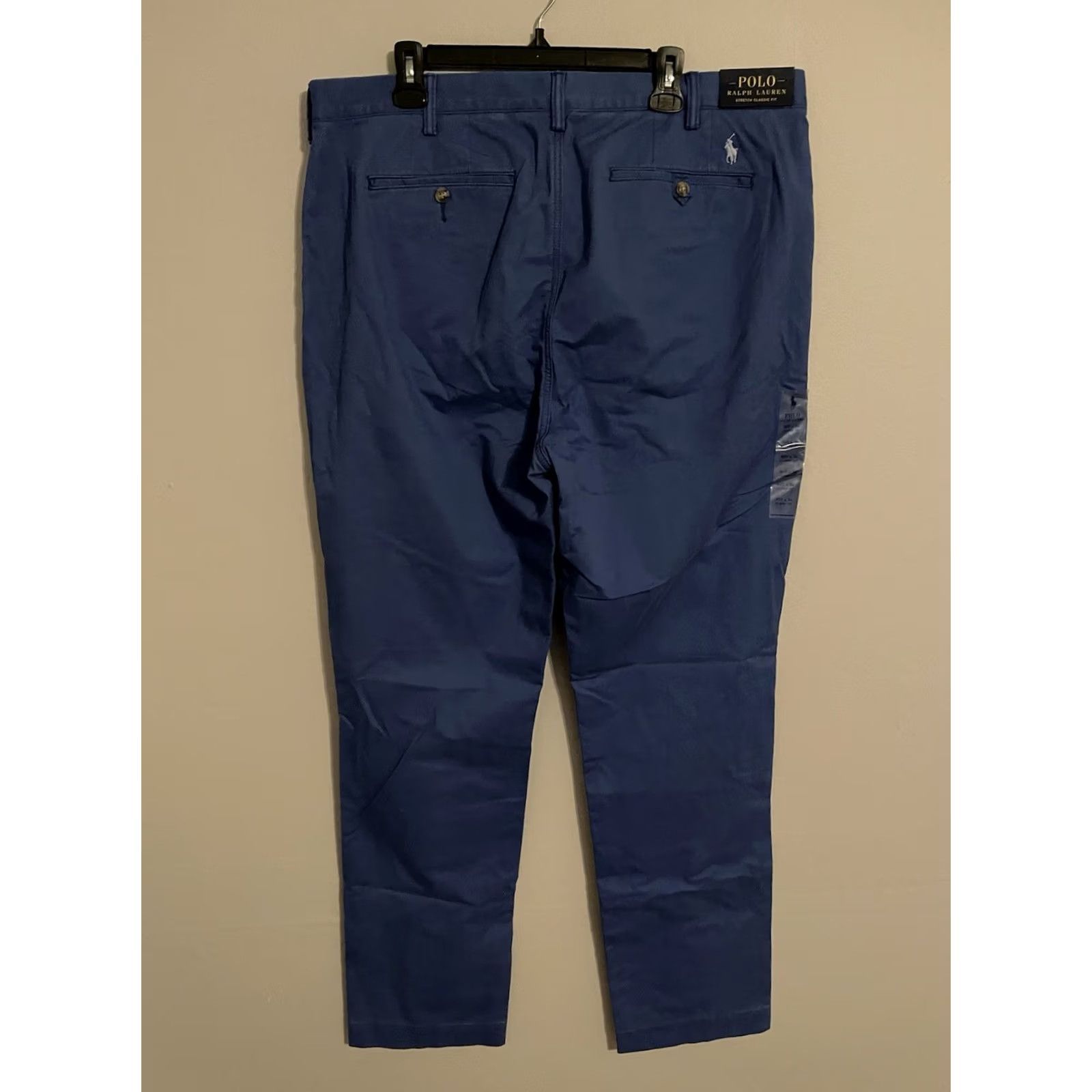 Polo Ralph Lauren Polo Ralph Lauren Stretch Classic Fit Chino Pants Blue 40Tx36 Men's New! Size US XL / EU 56 / 4 - 4 Thumbnail